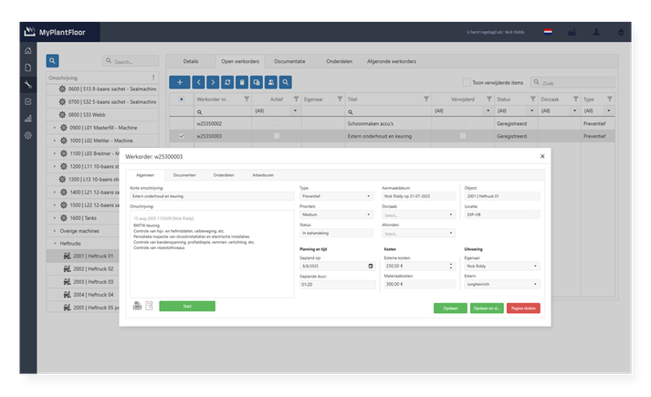 Onderhoudsbeheer-software-CMMS-Boomstructuur