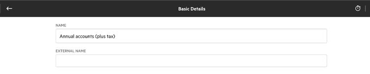 External name on work items for invoices