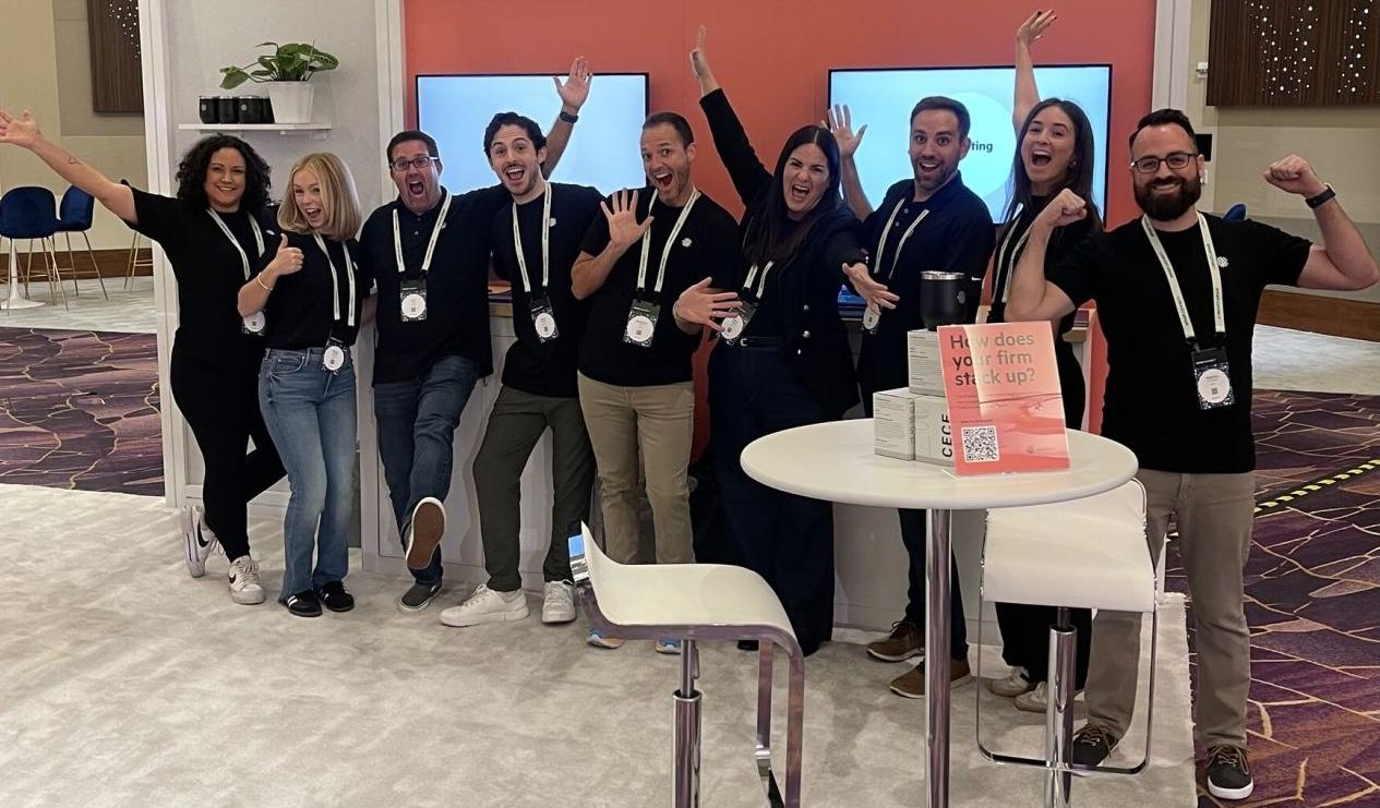 The Karbon team at a conference booth