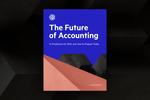 The cover of "The Future of Accounting" ebook set against a textured black background.