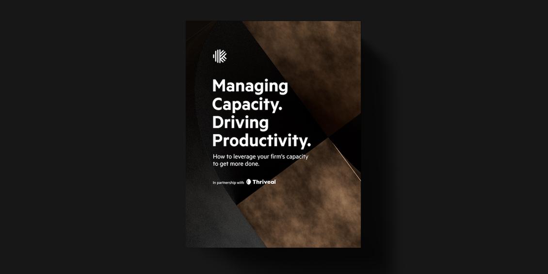 Managing Capacity. Driving Productivity.