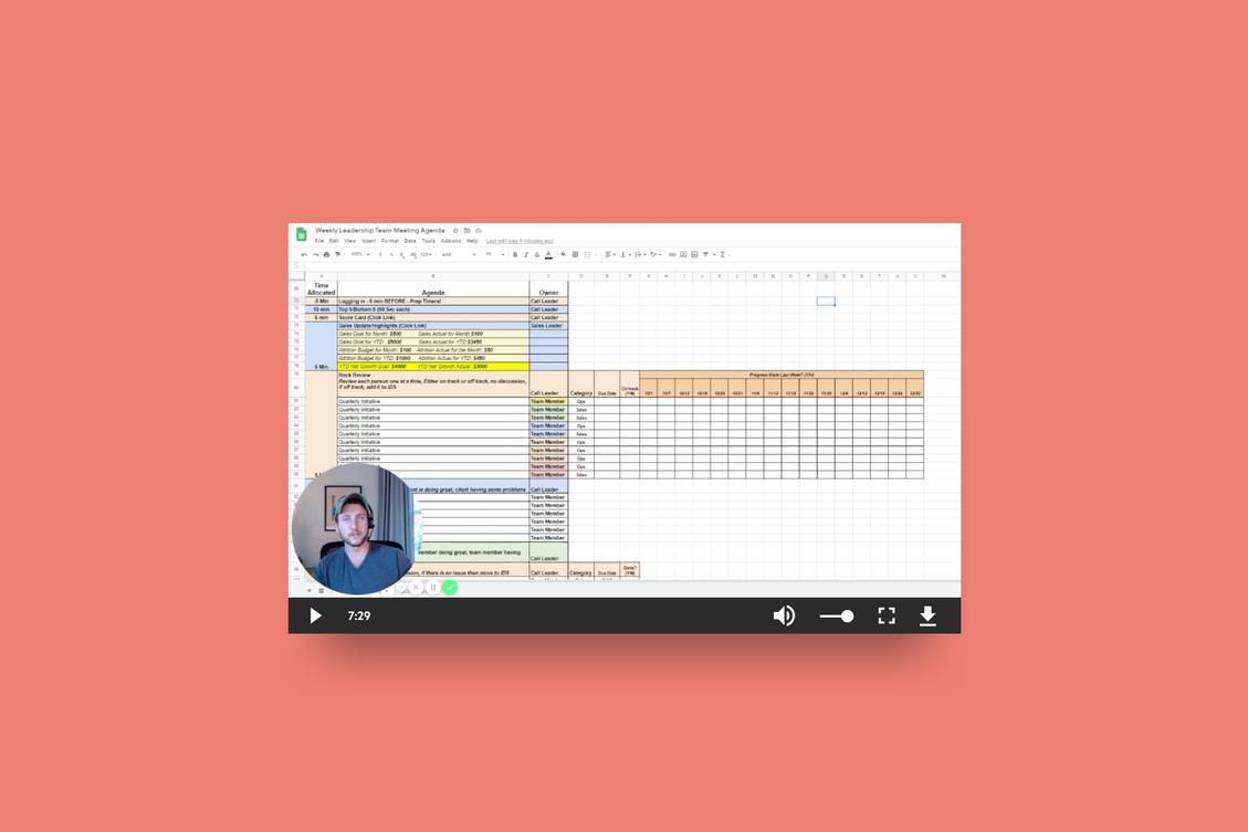 How System Six Bookkeeping manage their leadership team meeting