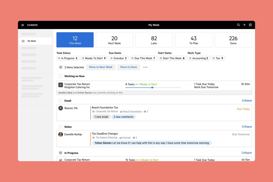 4 reasons accounting leaders use My Week in Karbon to manage their workflow