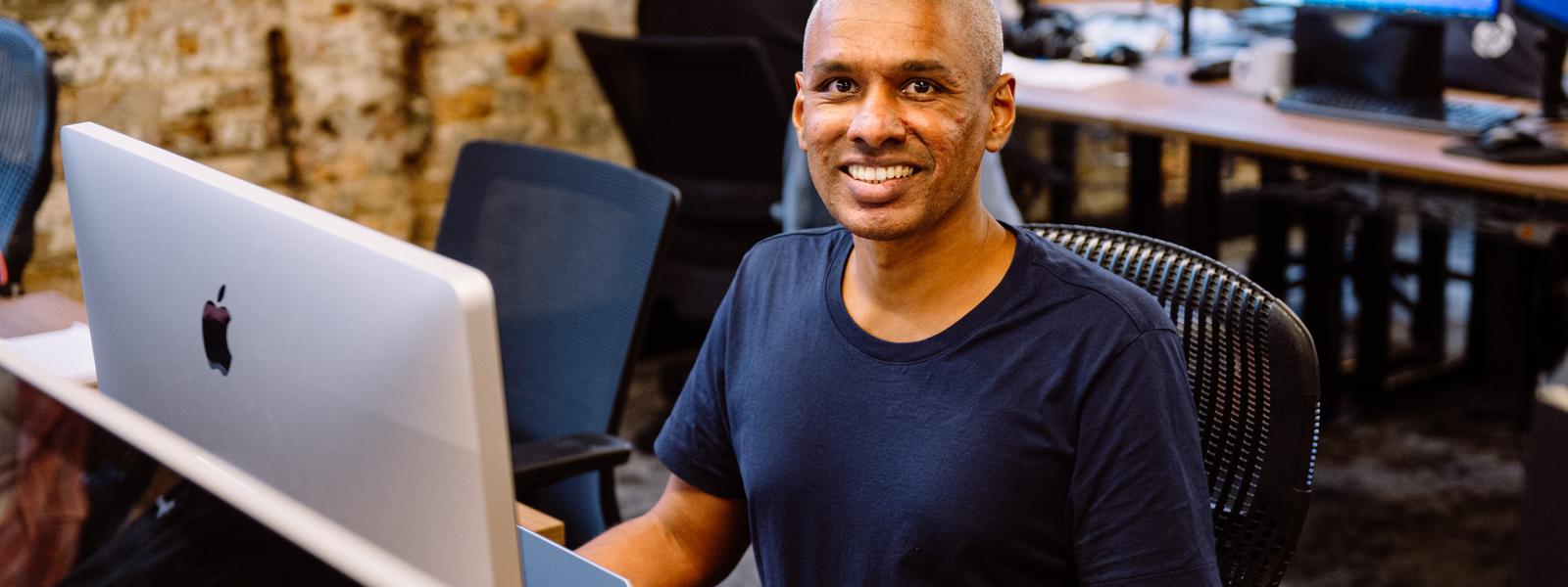 Senior Software Engineer from Karbon, Yohan, at the Karbon Sydney office.