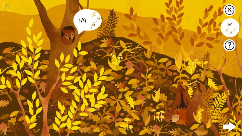 Screenshot of the mobile game Under Leaves