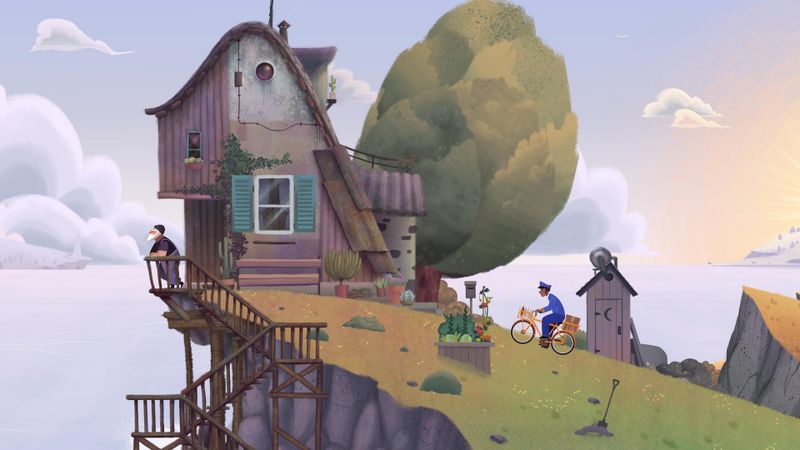Screenshot of mobile game Old Man's Journey