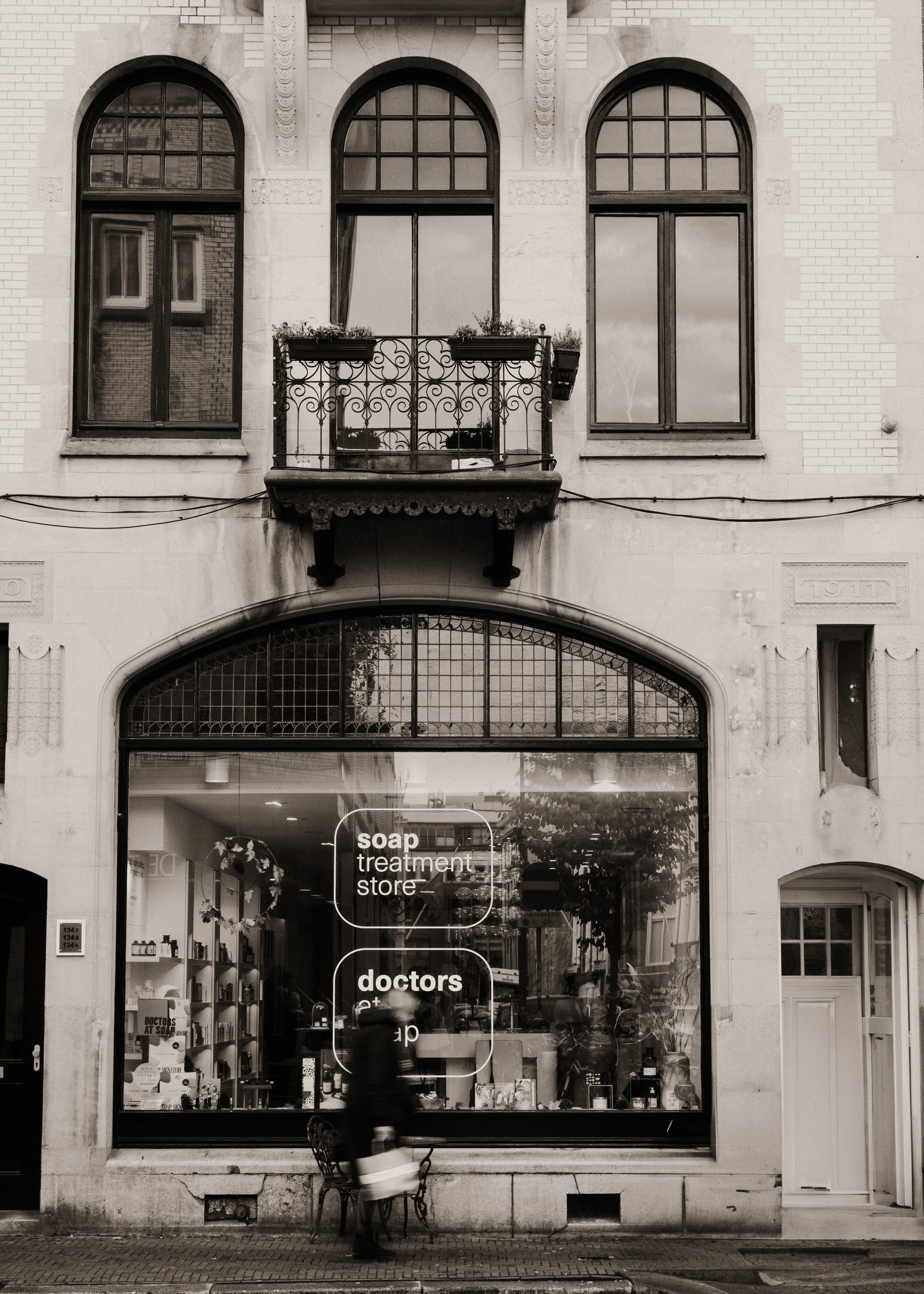 Gevel van de Soap store aan het Noordeinde in Den Haag