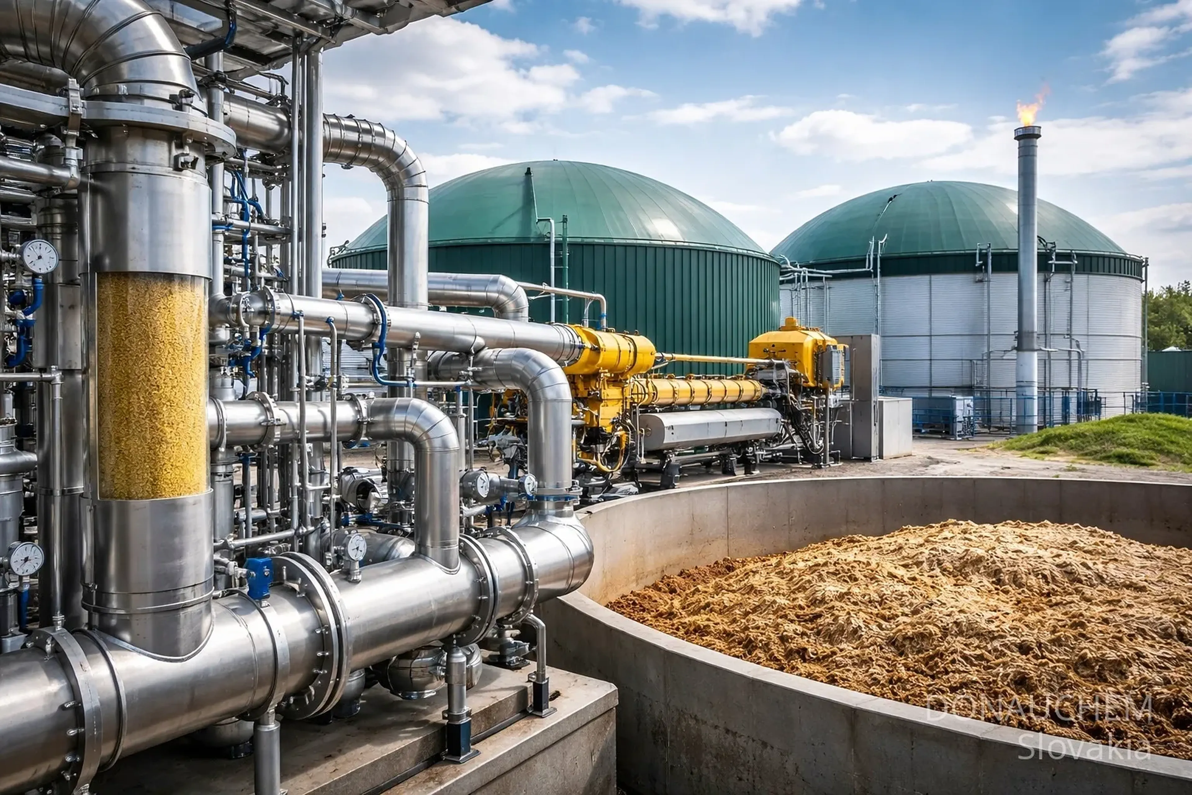 Zníženie H2S v bioplynovej stanici - Donauchem Slovakia