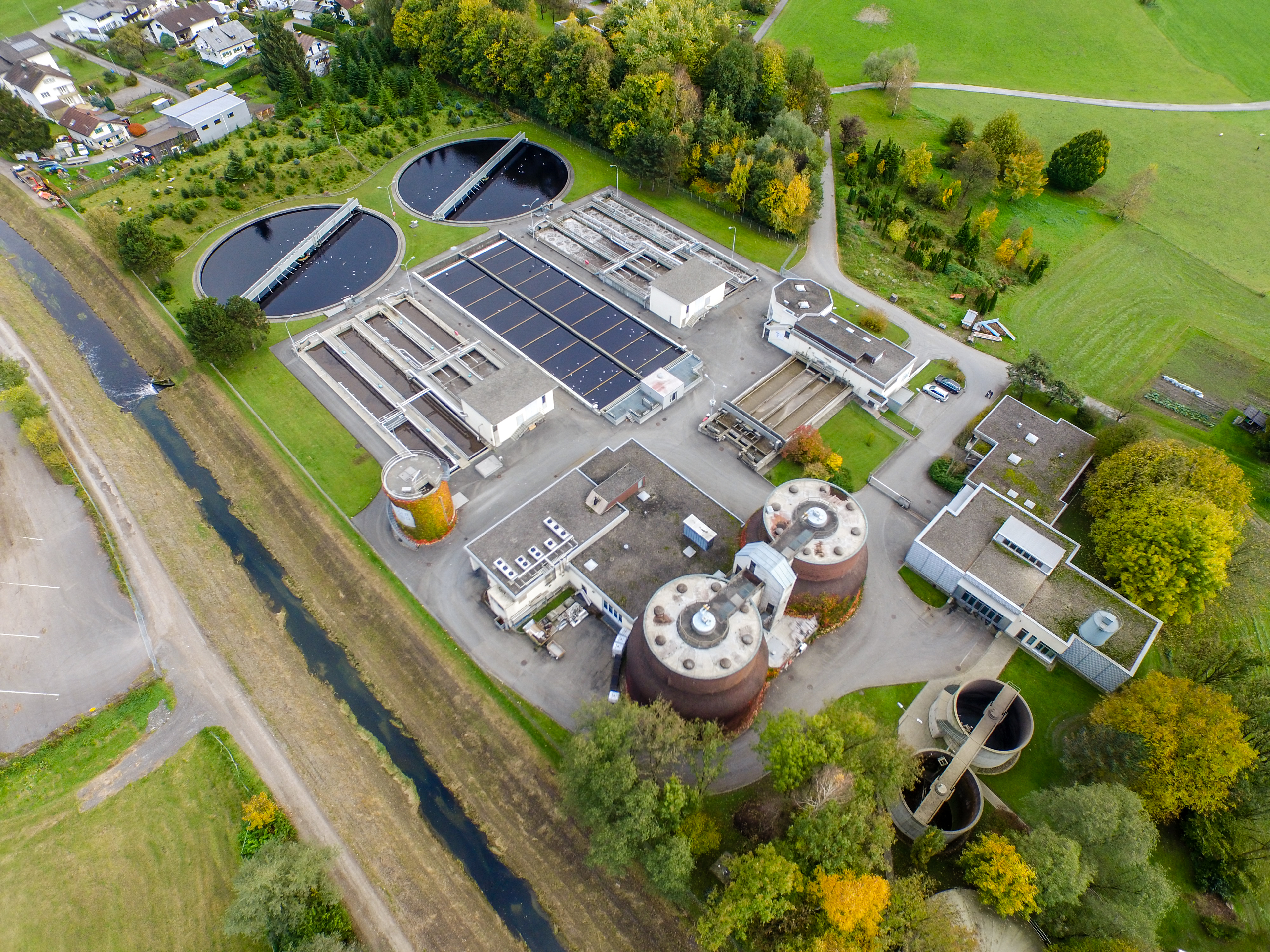 Luftaufnahme Klaeranlage Hohenems