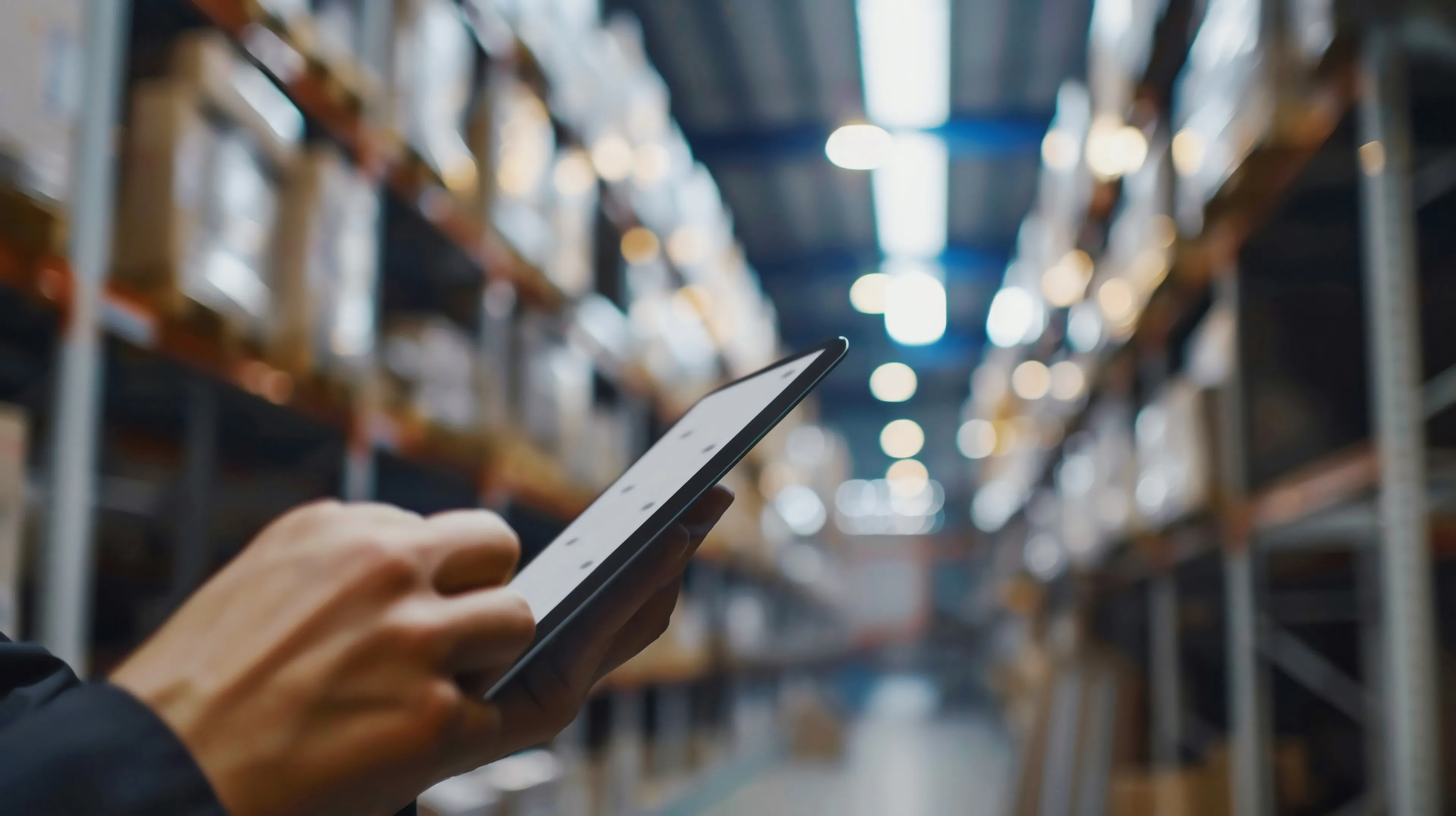 Person macht Checkliste für EU-Lieferkettengesetz auf Tablet