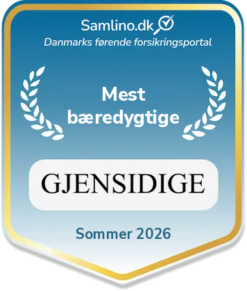 Samlino.dk Award Sommer 2026 - Mest bæredygtige - Gjensidige Forsikring