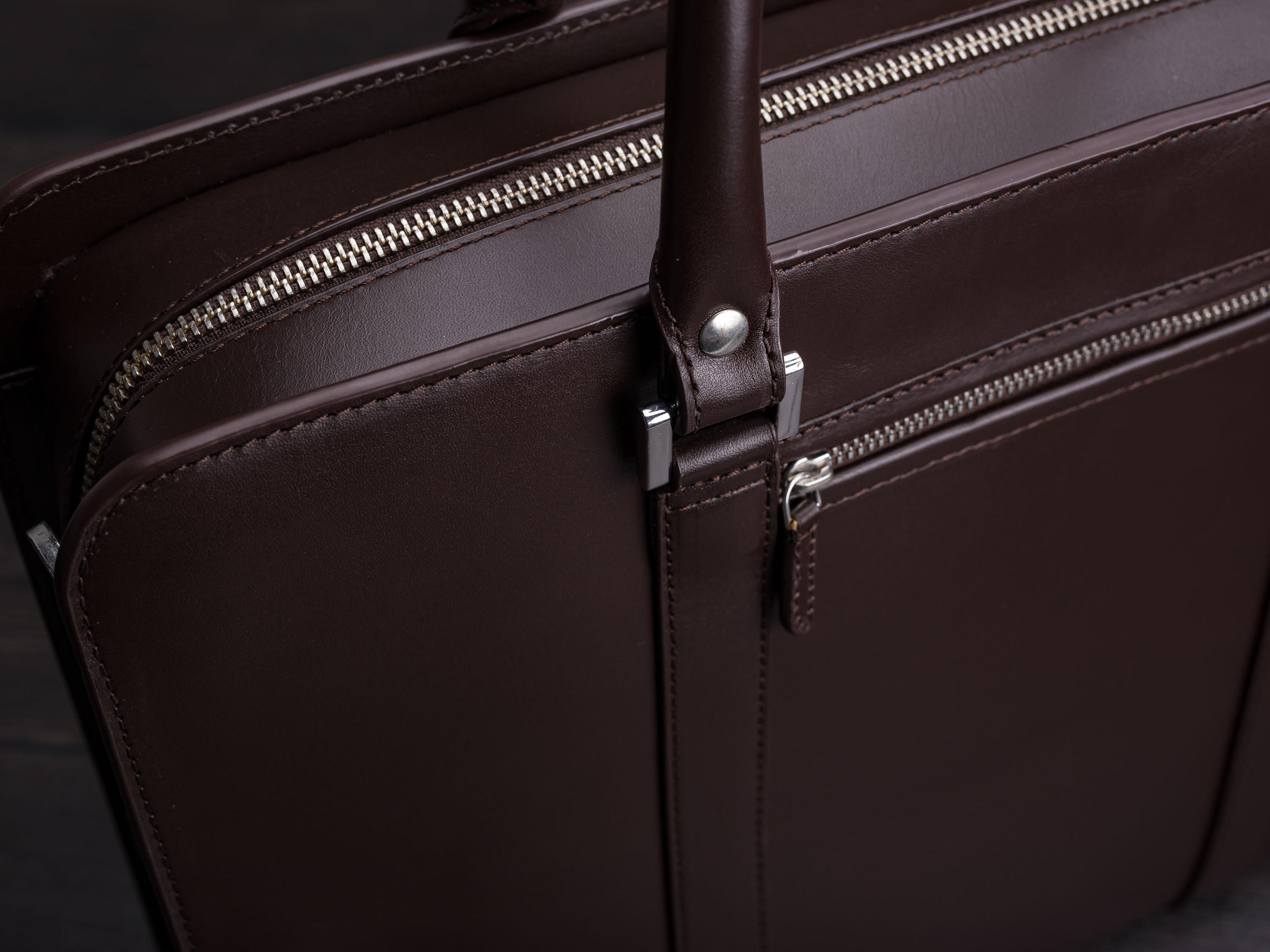 Leather briefcase