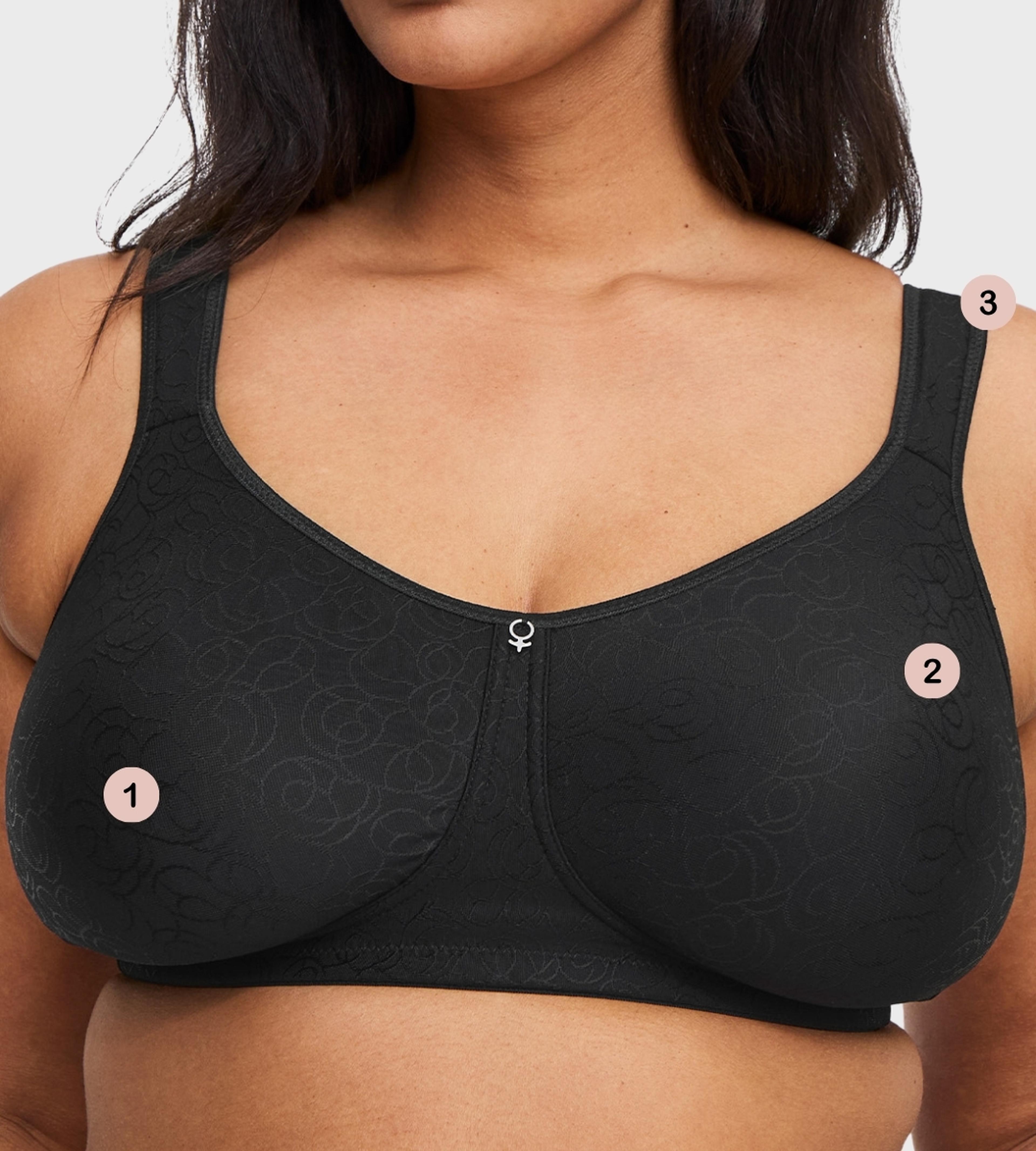 Women in Swegmark black bra with prosthetic function
