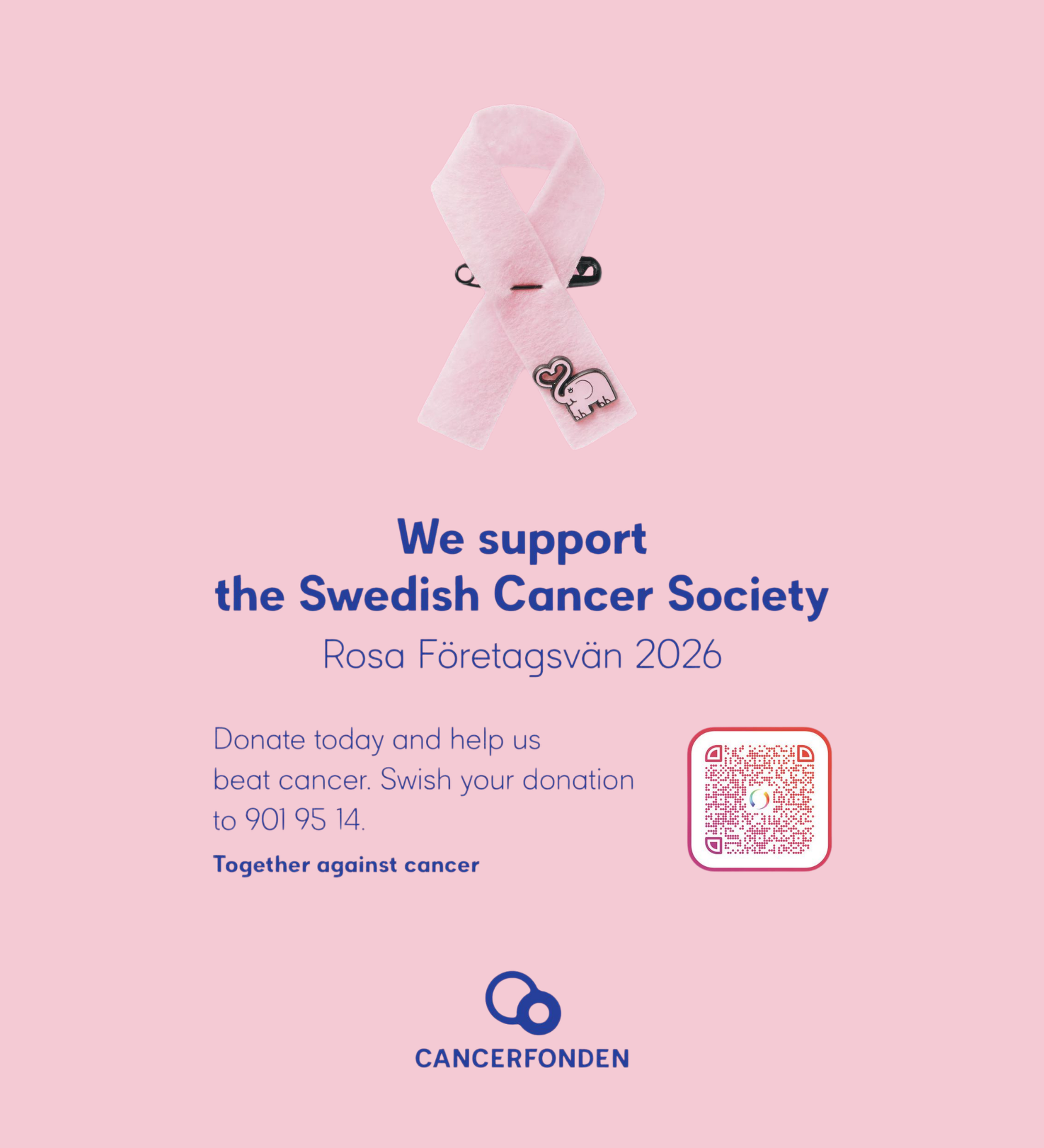 we support the swedish cancer society