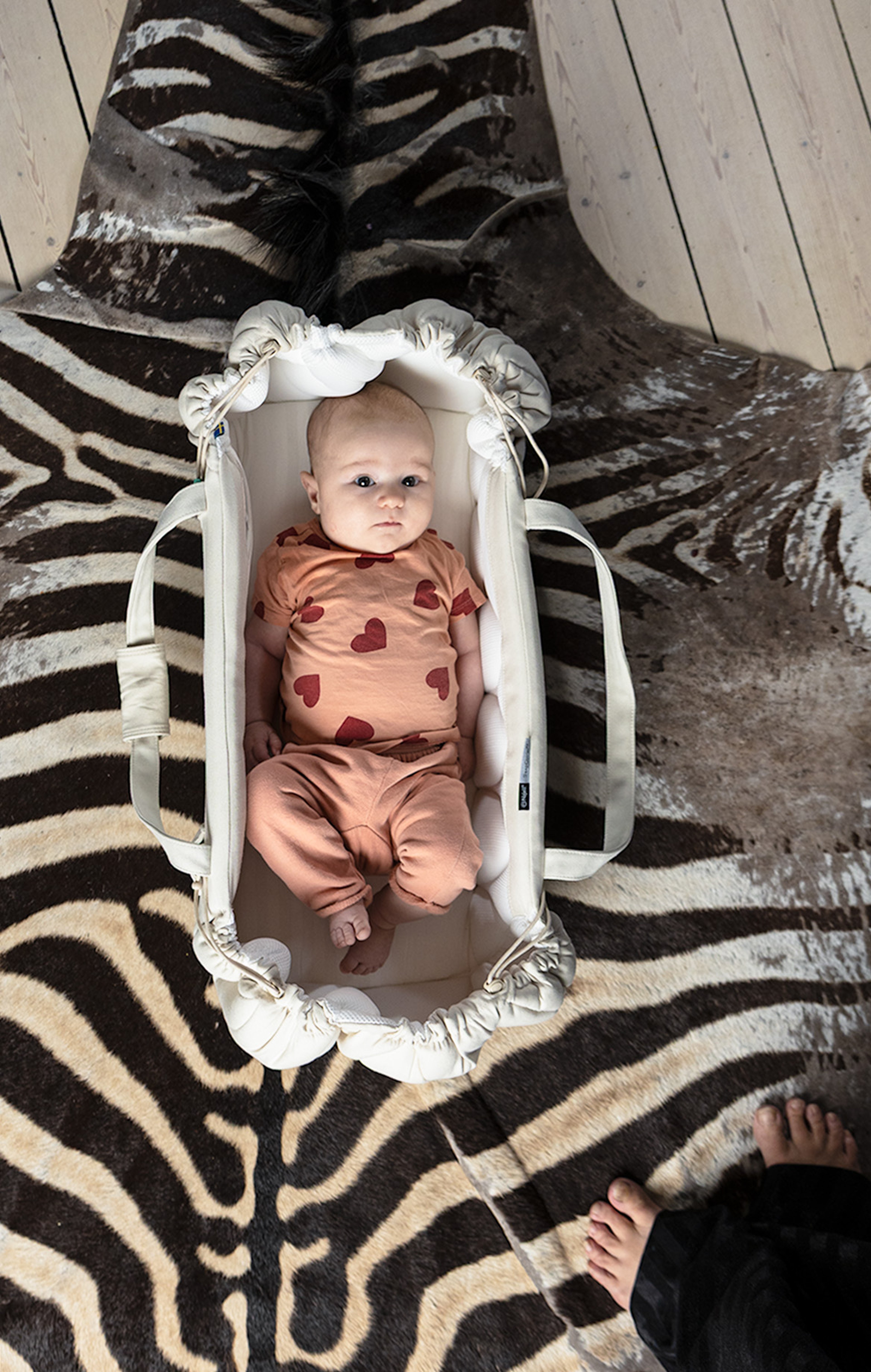 Najell SleepCarrier Babynest i färgen Oat Beige