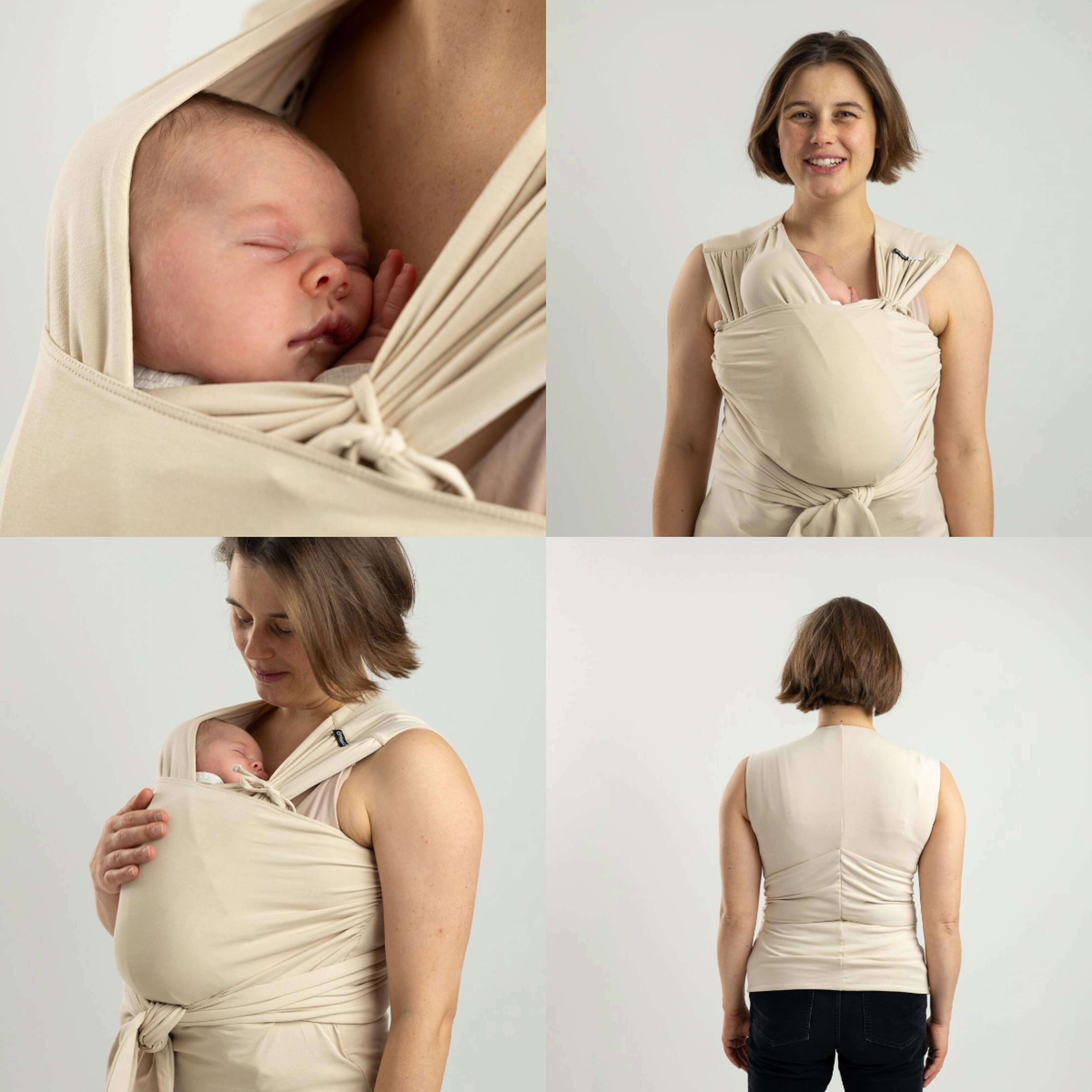 Pretied easy to use baby wrap for newborn