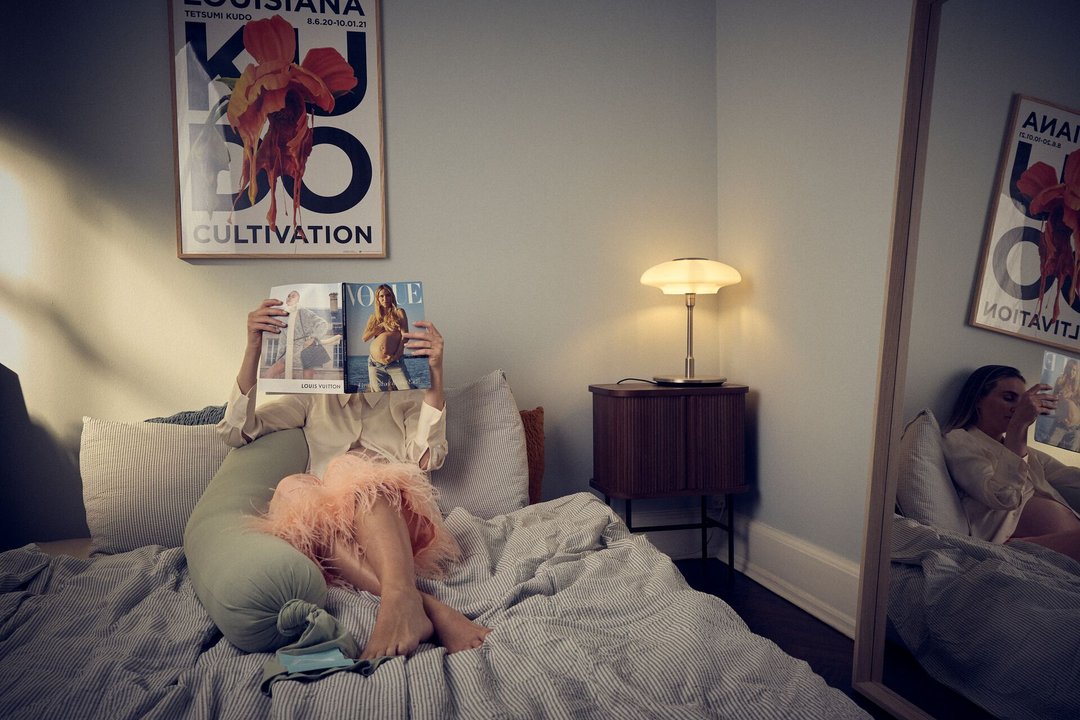 Najell Pregnancy Pillow Fog Green