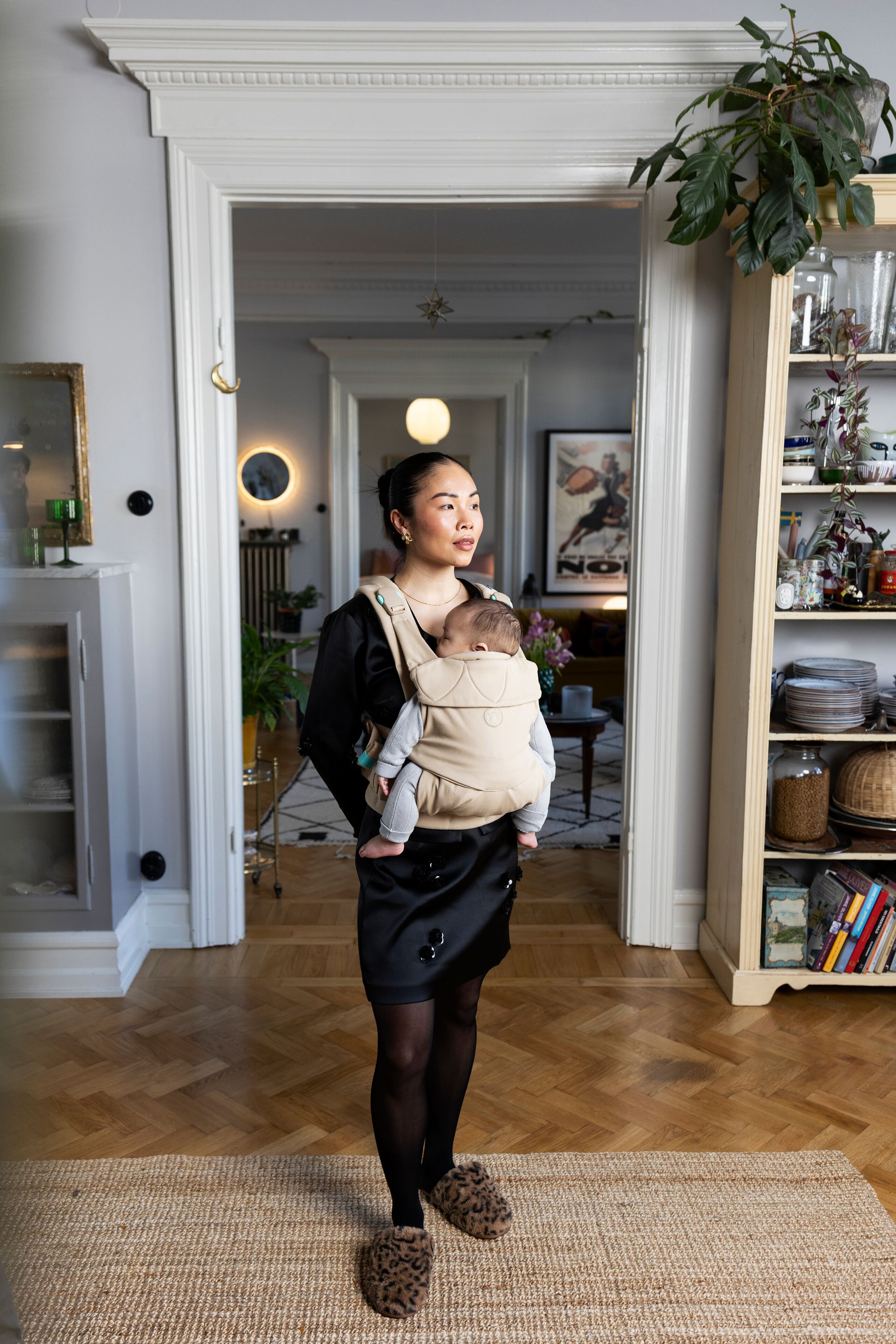 Najell Easy baby carrier for newborn designed for soft comfortable and close babywearing