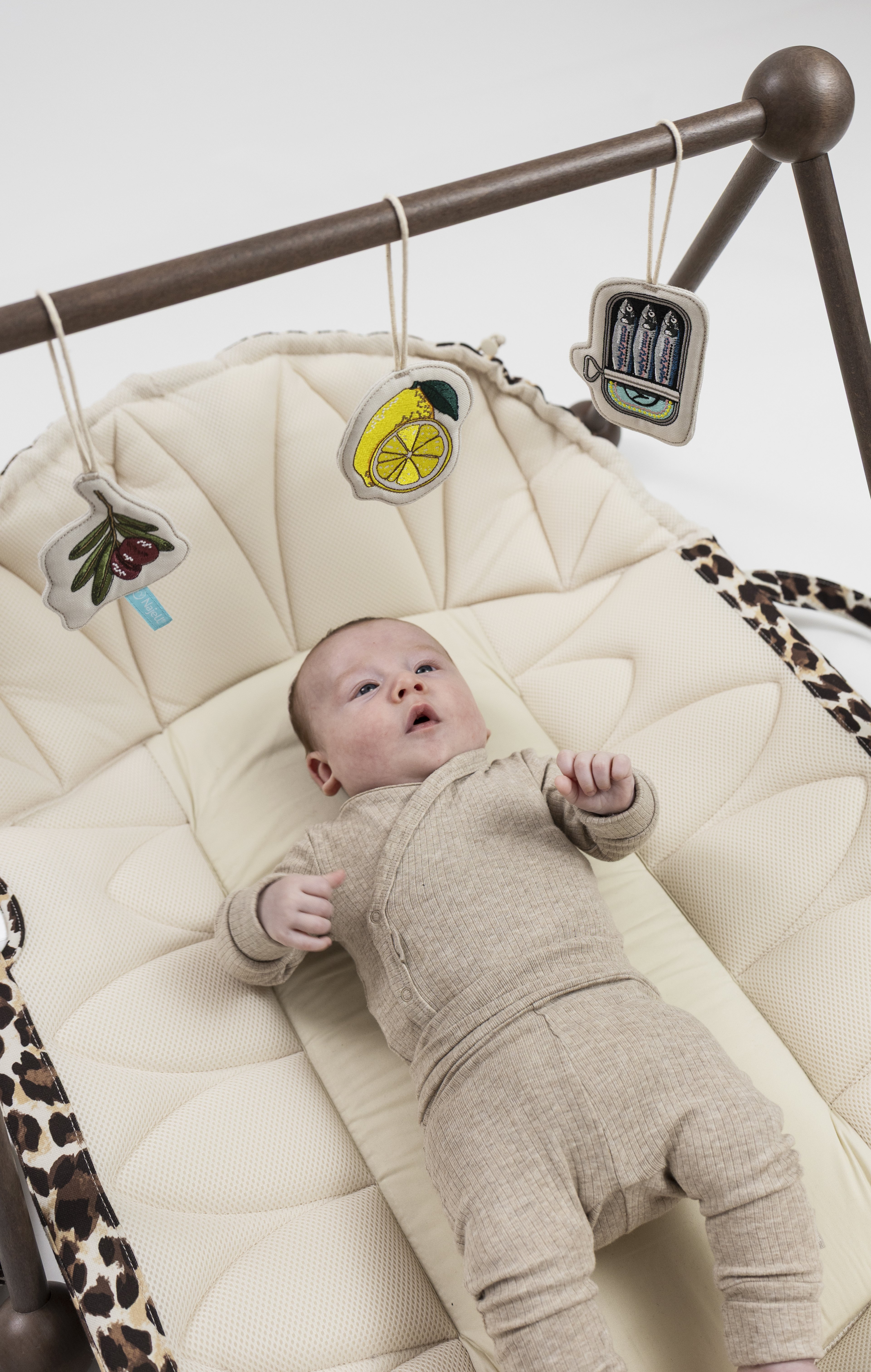 Najell Treleker til Babygym i tre - Soft Turquoise