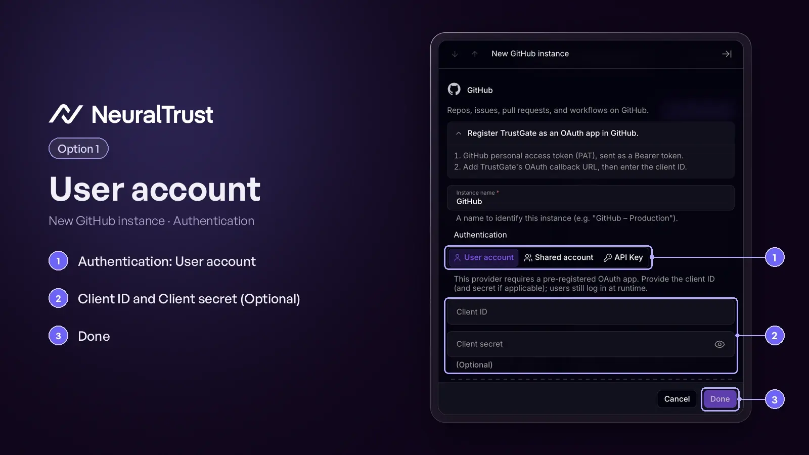 GitHub MCP Auth User Account