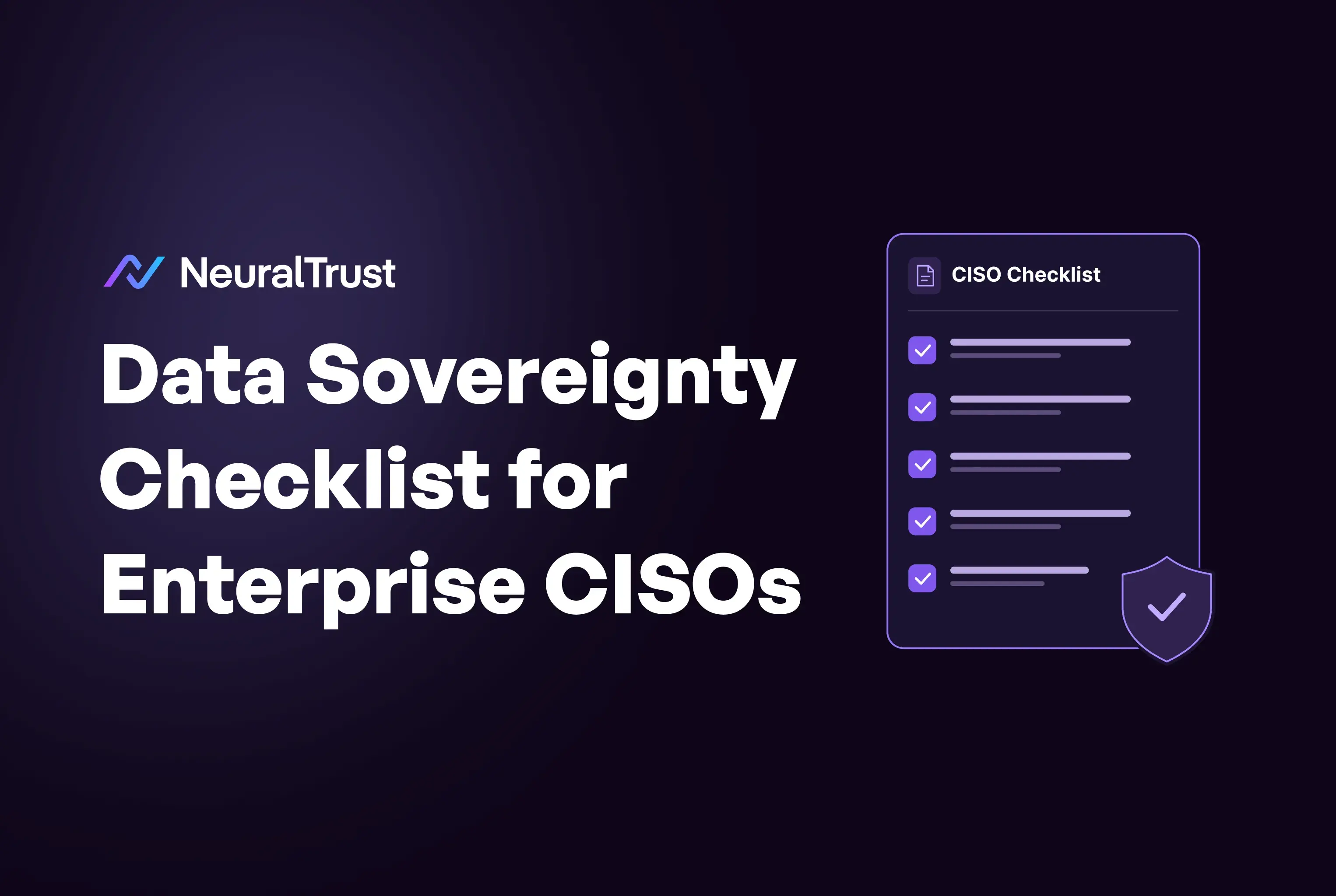 Checklist de soberanía de datos para CISOs empresariales (2026)