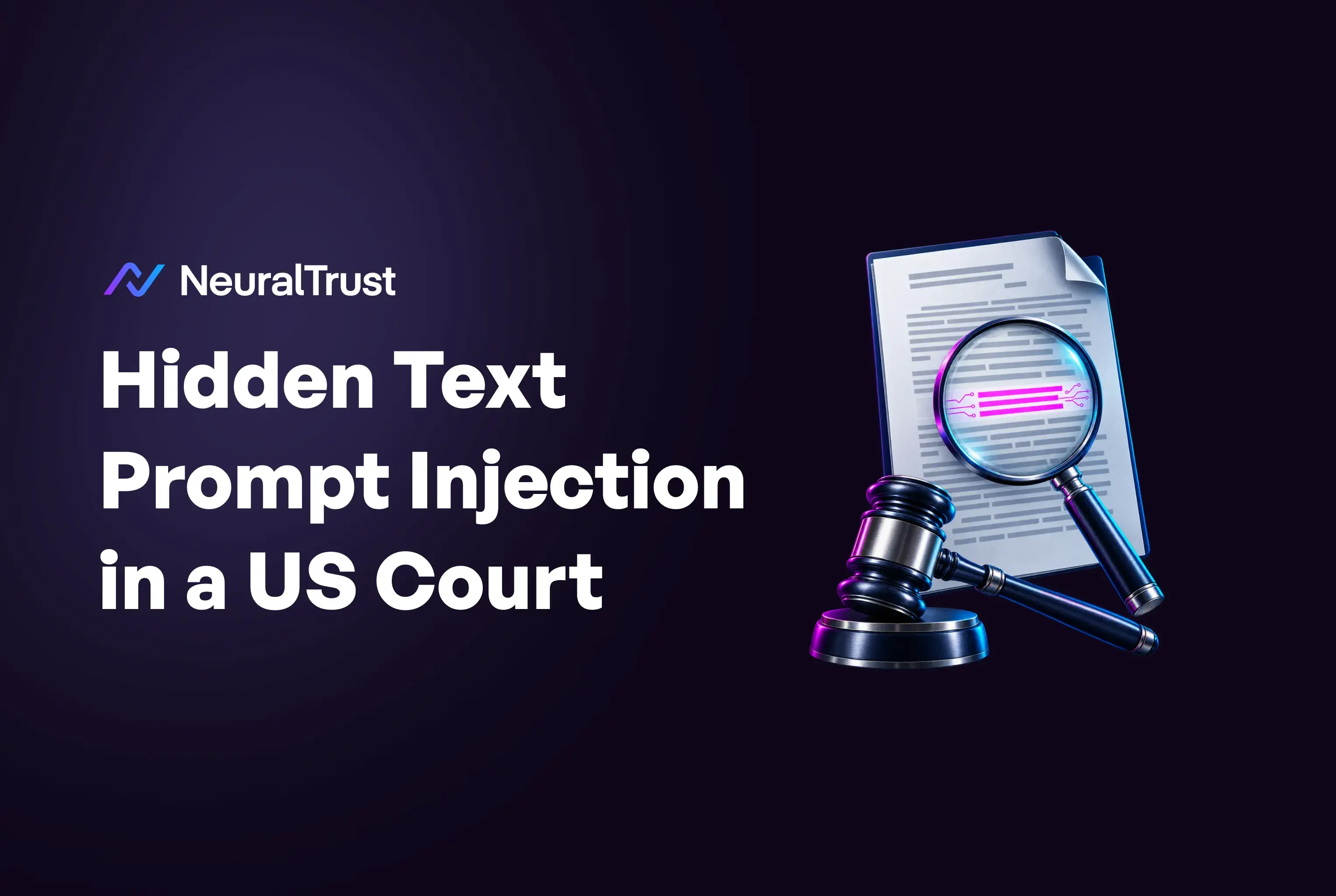 Hidden Text Prompt Injection in a US Court