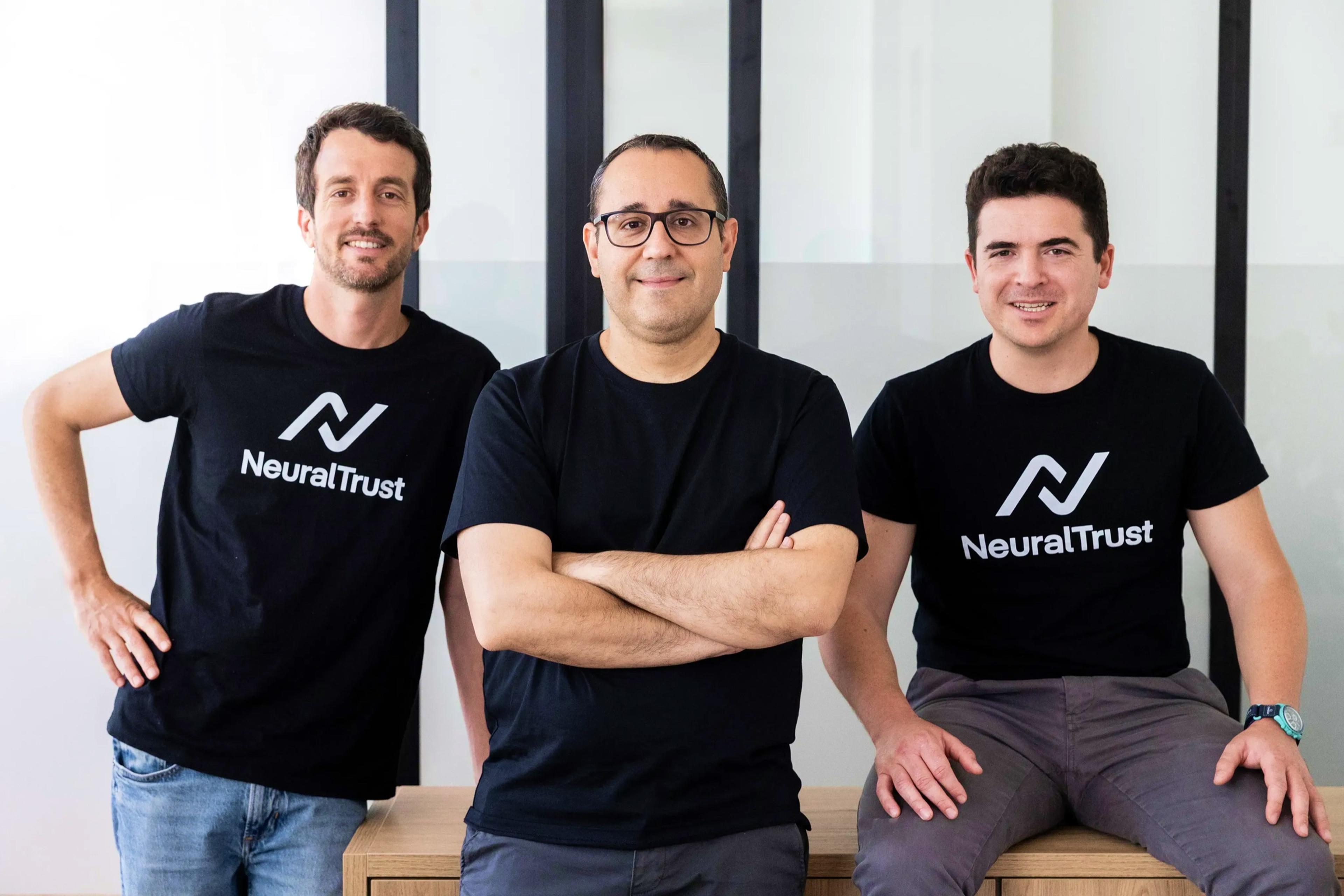 NeuralTrust founders: Victor García, Joan Vendrell and Alejandro Domingo