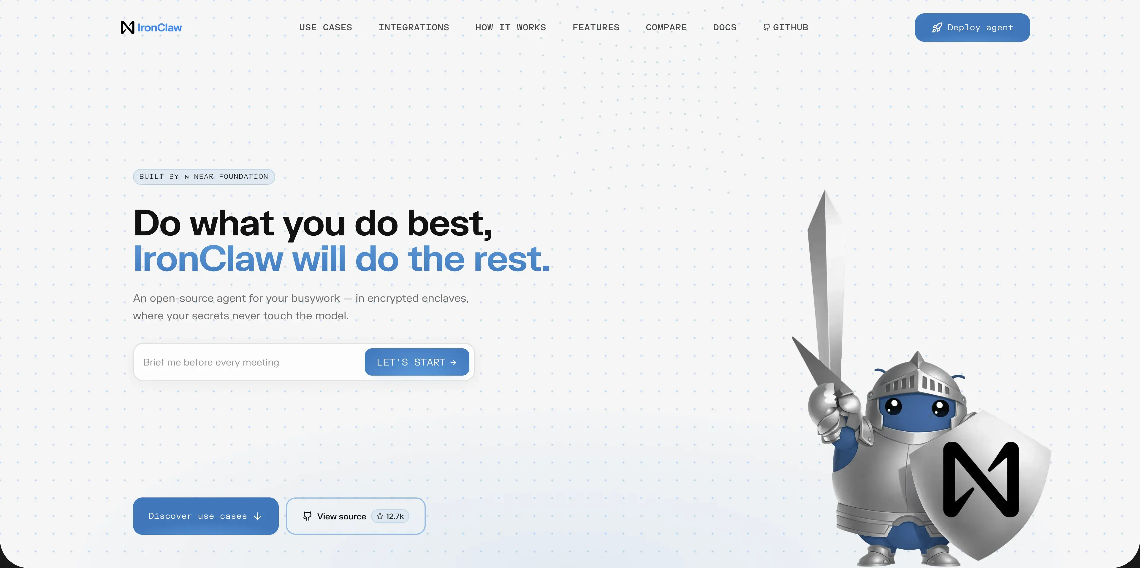 IronClaw Homepage