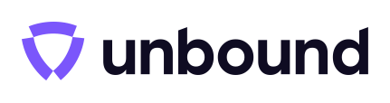 Purple Unbound logo with shield-shaped icon