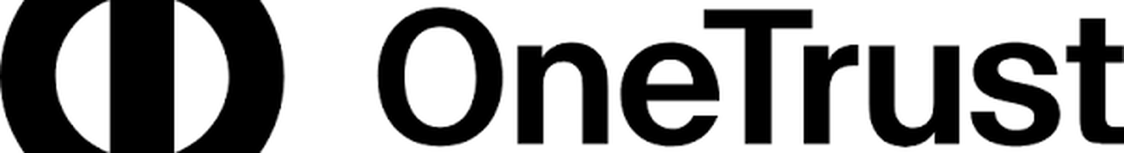 OneTrust logo with white text on black background