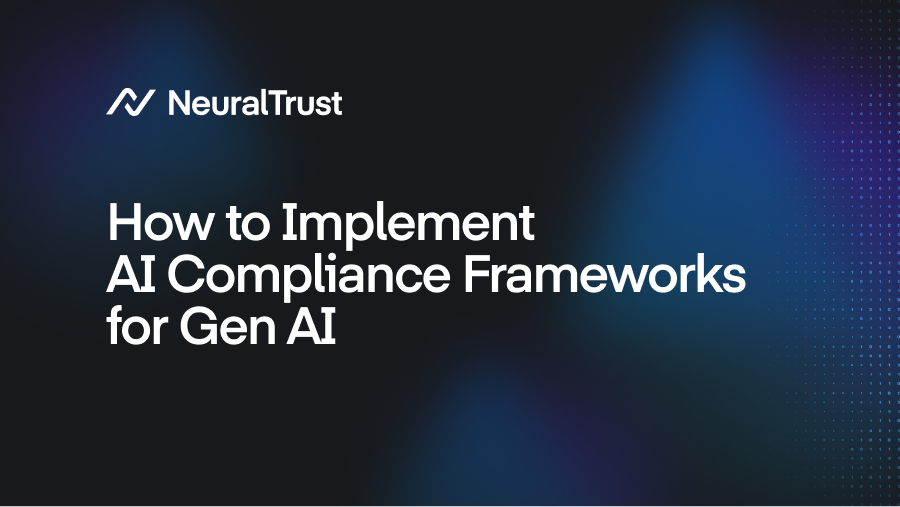 How to Implement AI Compliance Frameworks for Generative AI Systems ...