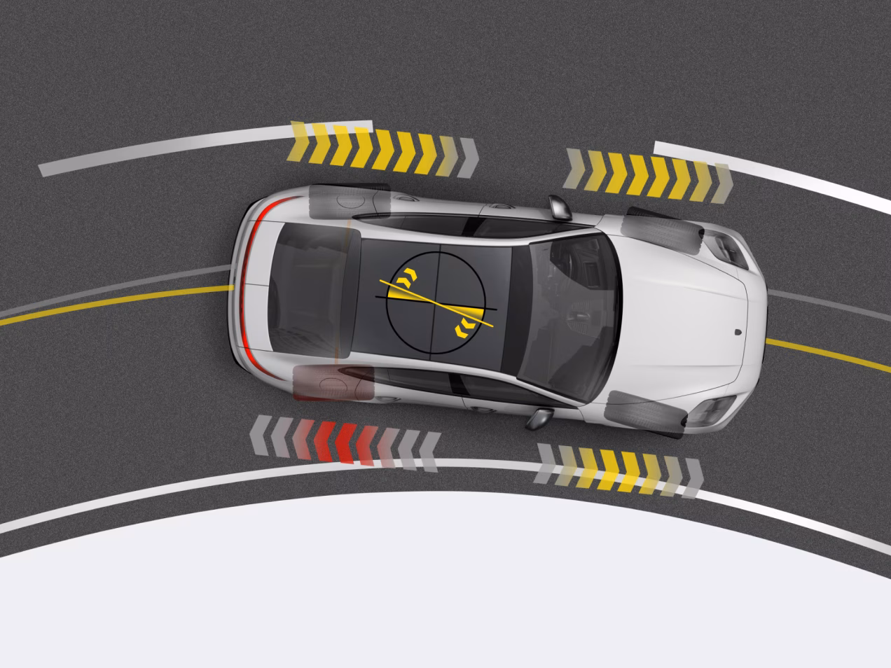 Diagram illustrates the Porsche Torque Vectoring Plus system (PTV Plus).