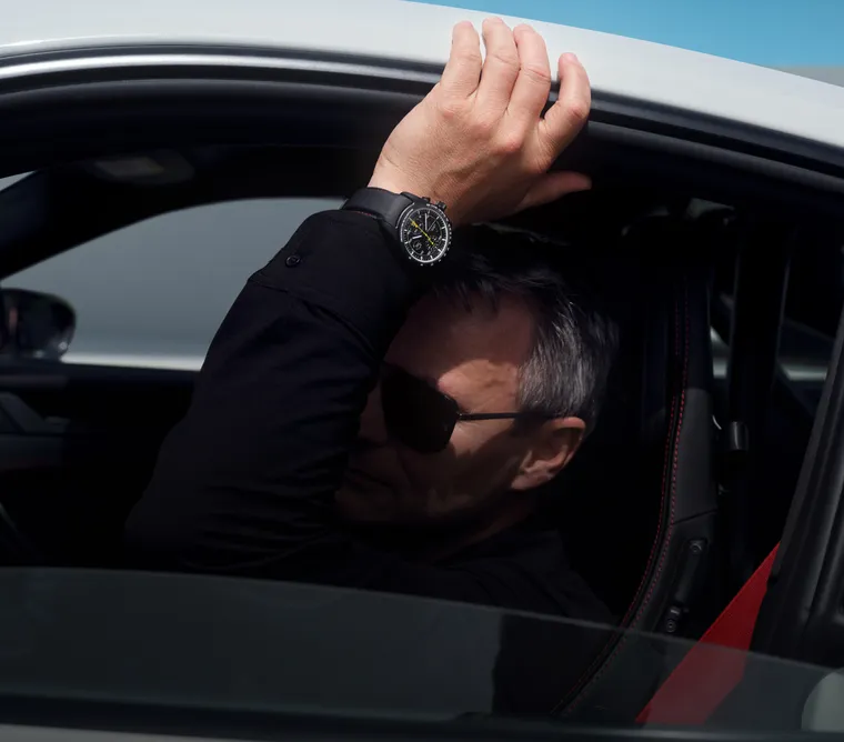 Detailansicht des Porsche Design Chronograph 911 GT3.