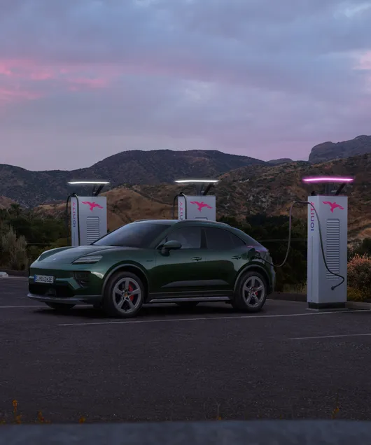 Porsche Macan 4S charging.