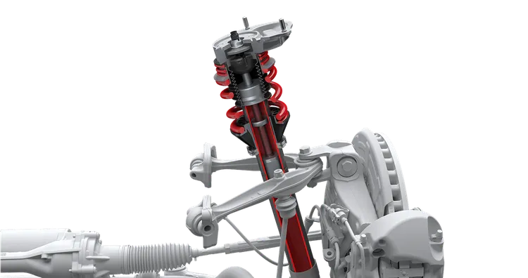 Chassis with aero bars on the Porsche 911 GT3 S/C.