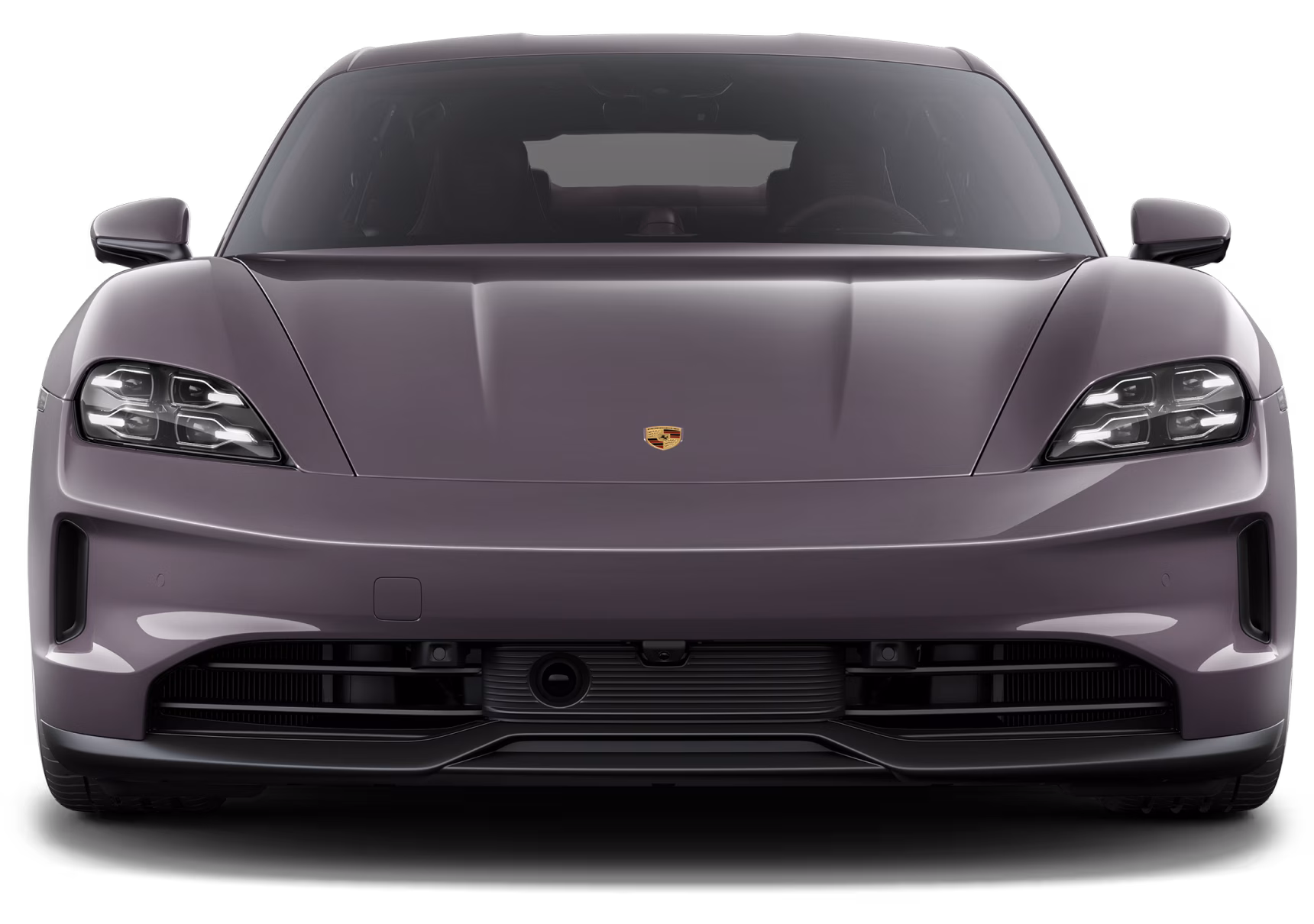 Front view of the Porsche Taycan 4S.