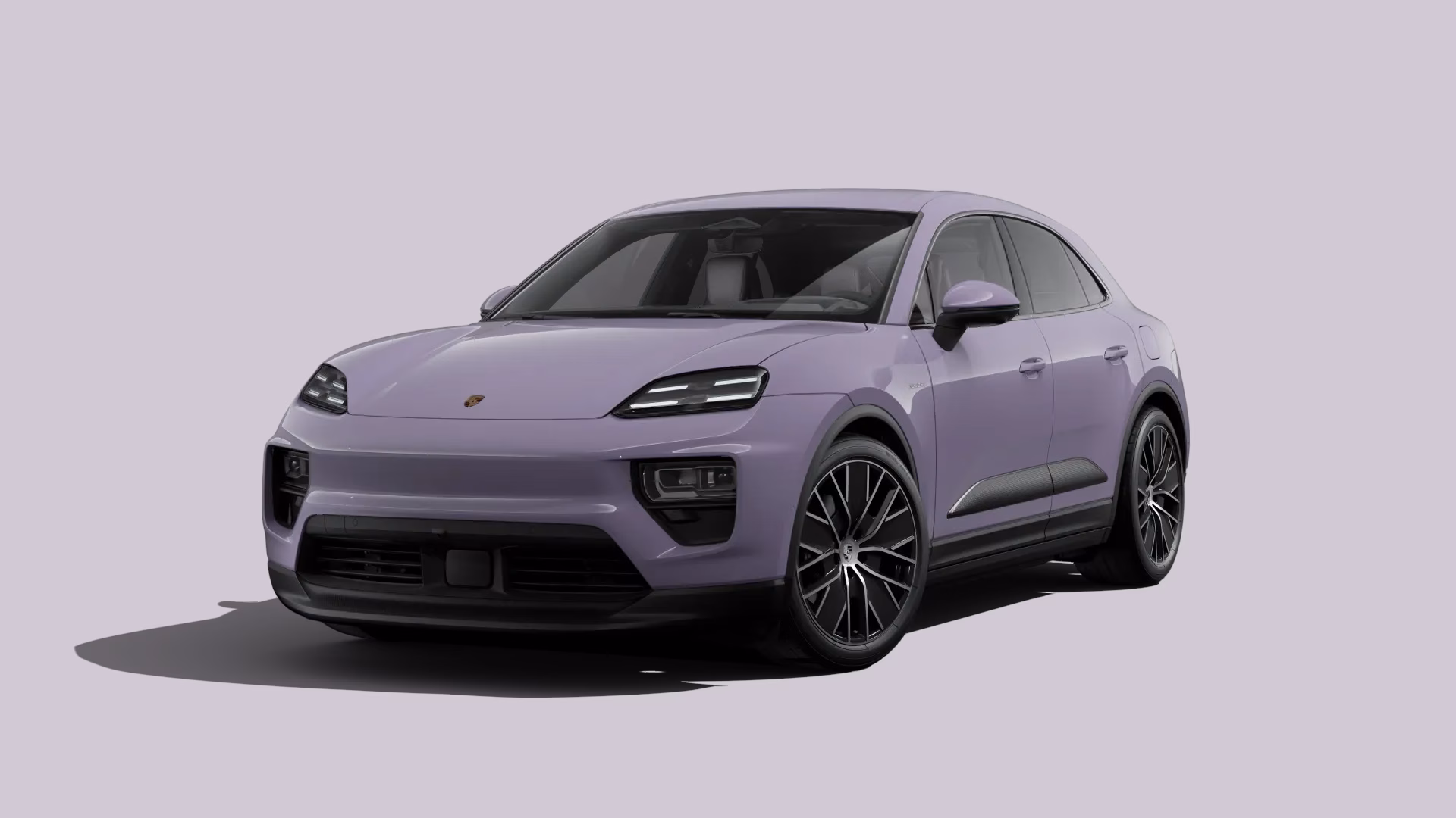 Bilder zeigen vorkonfigurierte Ausstattungsbeispiele des Macan 4, lackiert in in Oakgrünmetallic Neo.