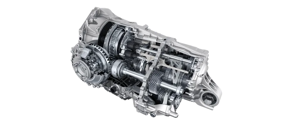 Porsches 8-växlade dubbelkopplingsväxellåda (PDK) i Porsche 911 Carrera.