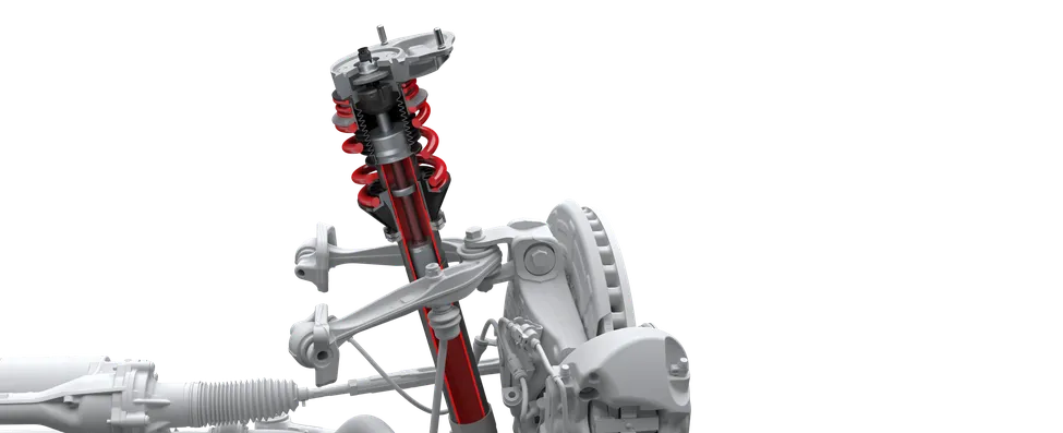 Graphic of the chassis on the Porsche 911 GT3 with Touring package.