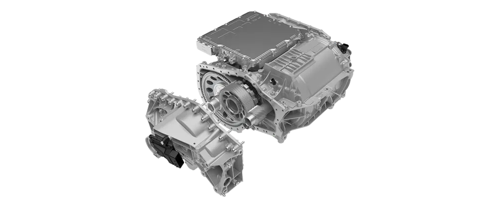 Grafik des 1-Gang-Getriebes beim Porsche Macan 4S.