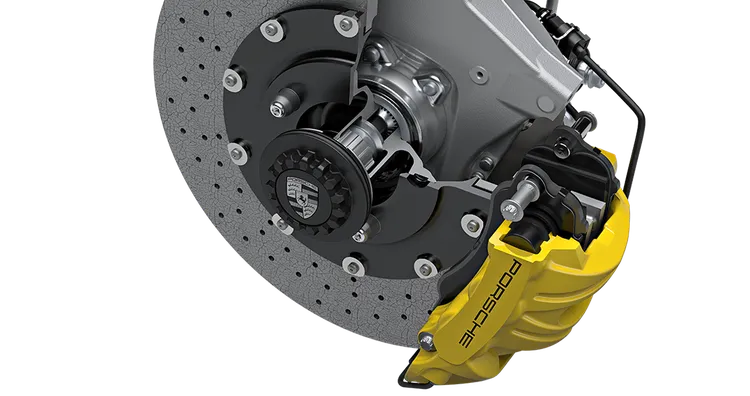 PCCB brake on the Porsche 911 GT3 S/C.