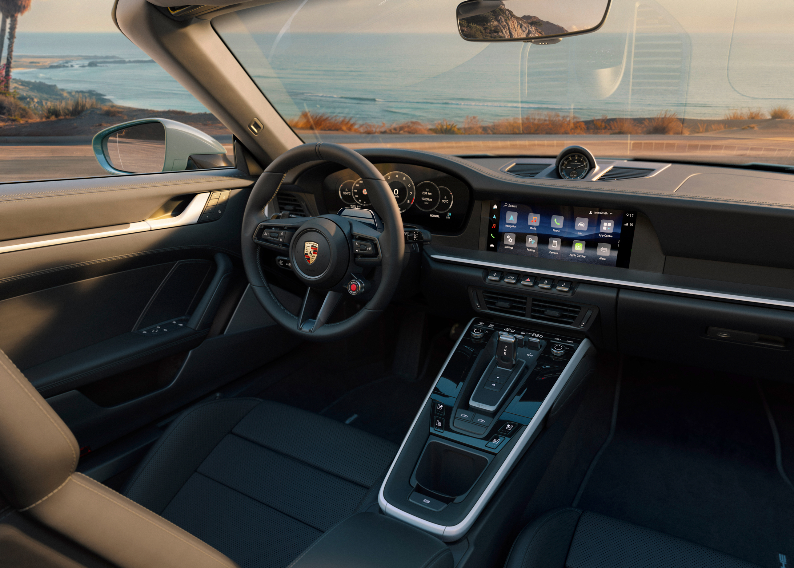 Cockpit digital Porsche 911 (992.2) Carrera 4S Cabriolet