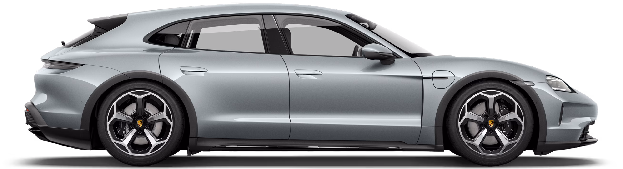 Porsche Taycan 4 Cross Turismo in profile / side view.