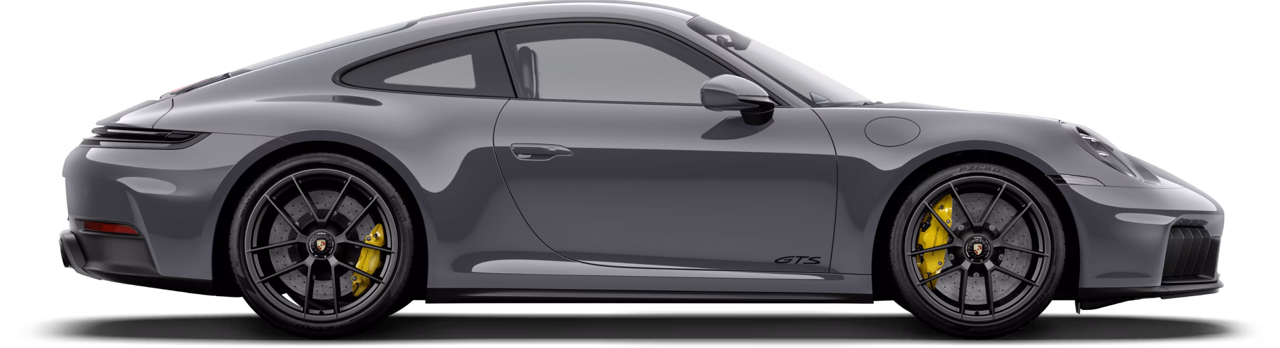 Porsche 911 Carrera GTS in Slate Grey Neo in profile/side view.