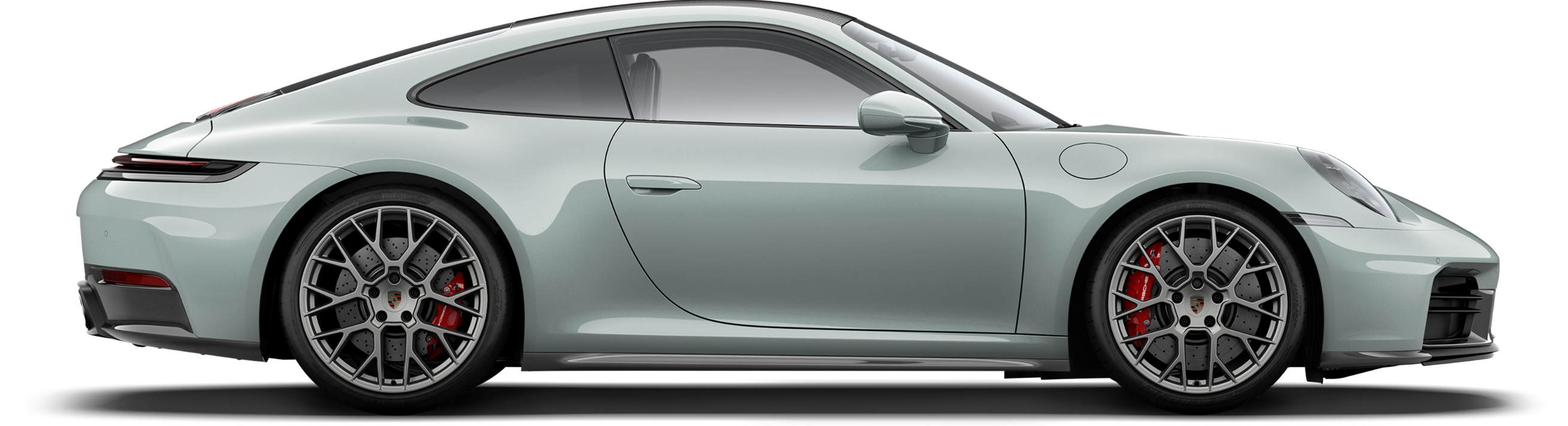 Vue de profil Porsche 911 (992.2) Carrera 4S Cabriolet