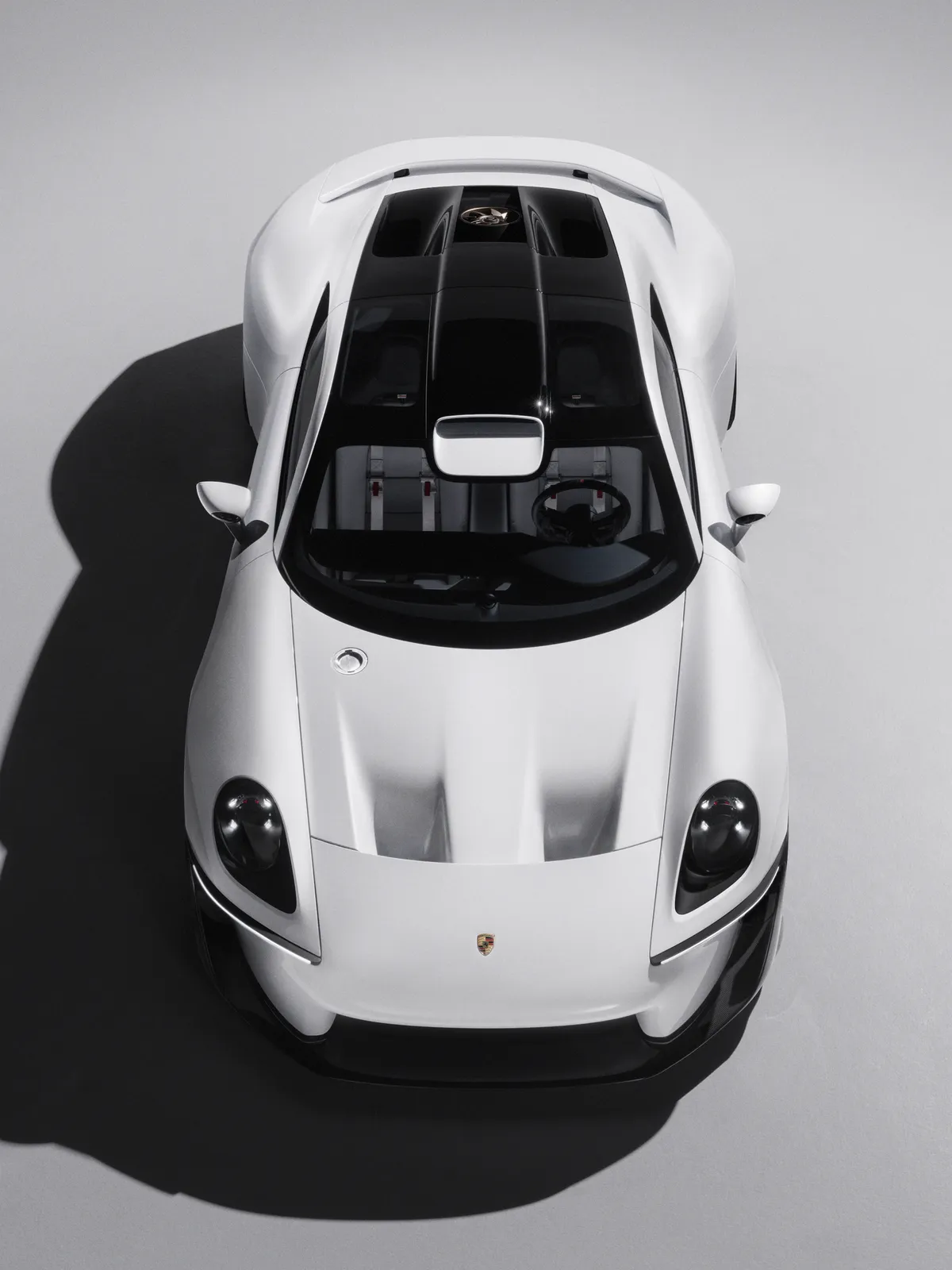 A view from above of the Porsche Mission S.