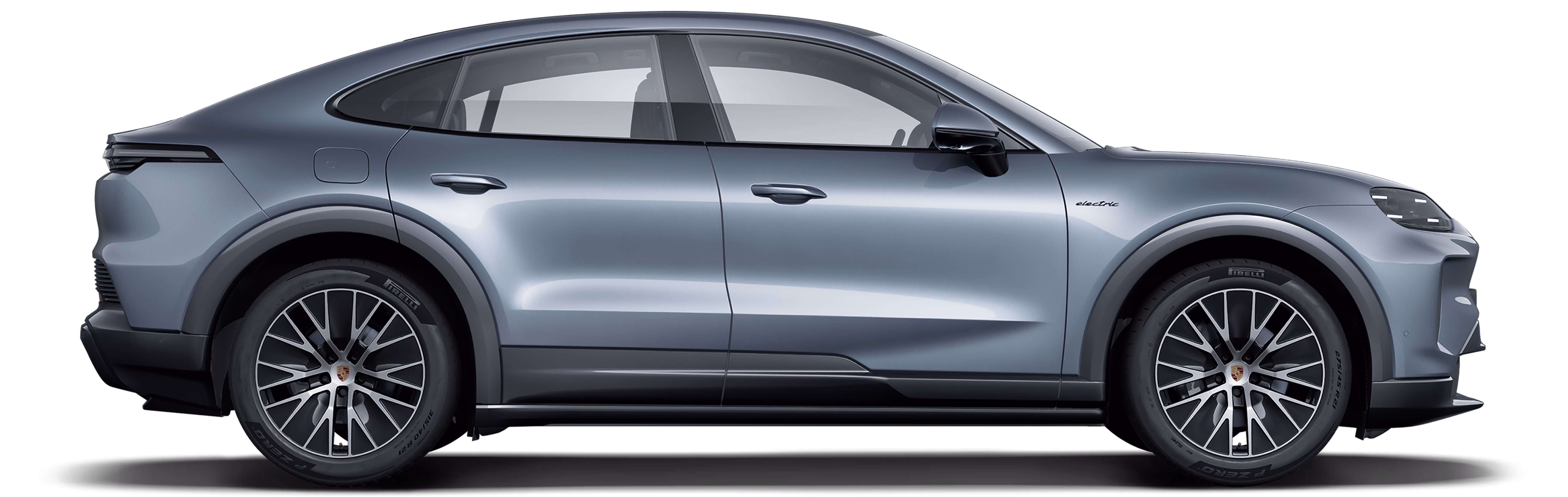 Side view of the Porsche Cayenne Coupé.