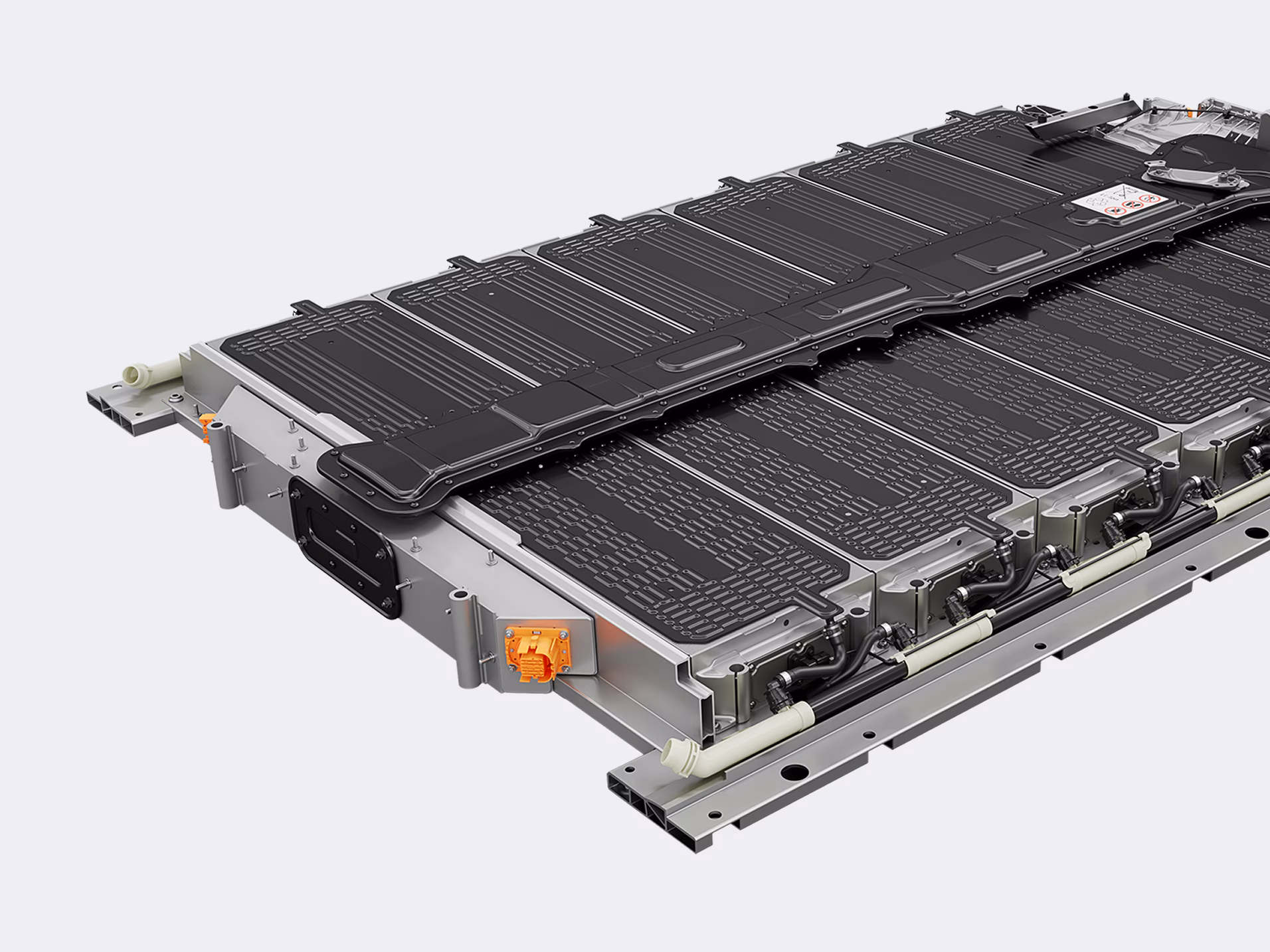 Technical graphic of the Porsche high-voltage battery.