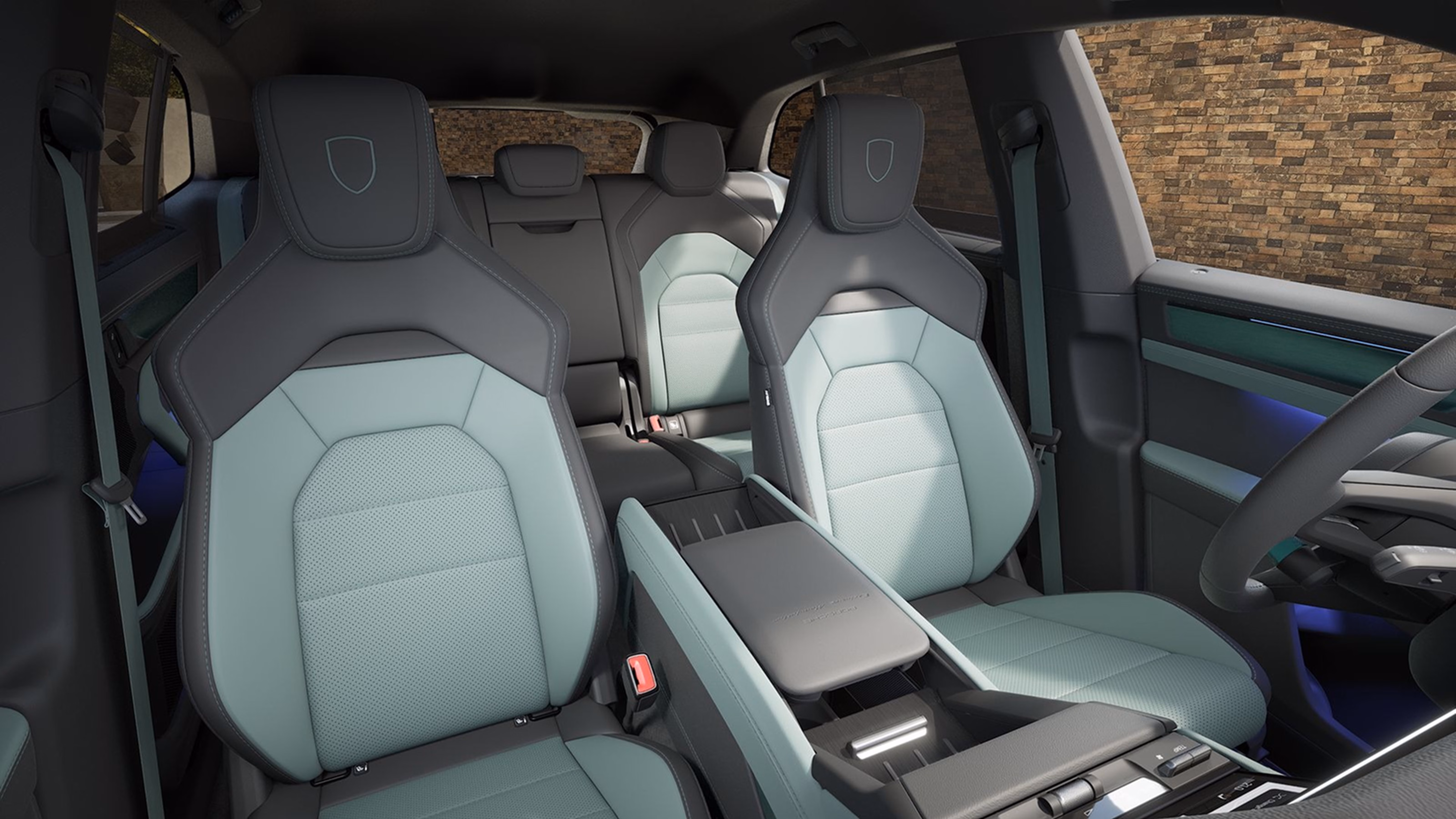 Interior of a Porsche Cayenne S preconfigured by Porsche Exclusive Manufaktur.