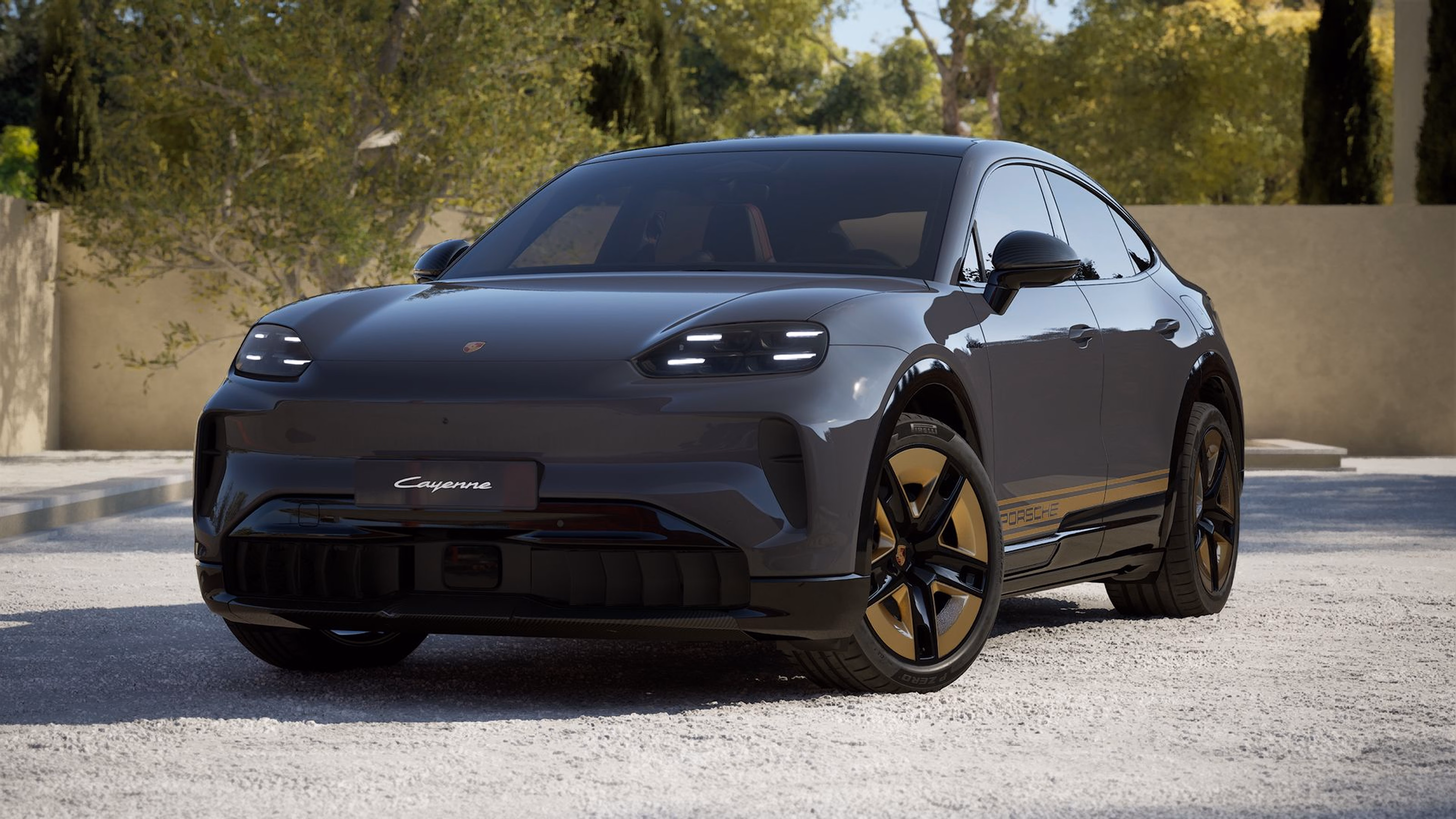 Porsche Cayenne Coupé Electric, angepasst von der Porsche Exclusive Manufaktur.